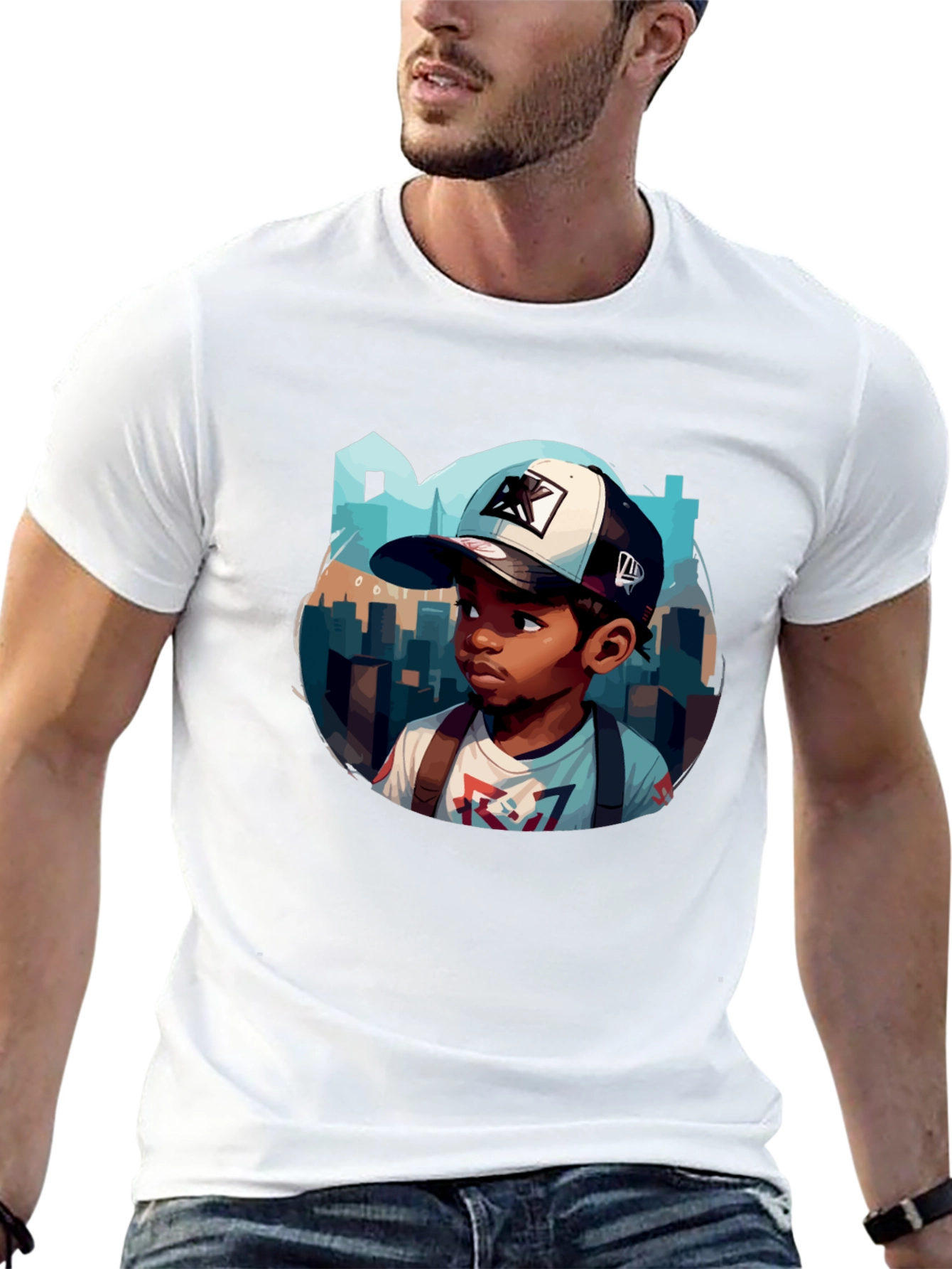 Cartoon Character Graphic T-Shirt