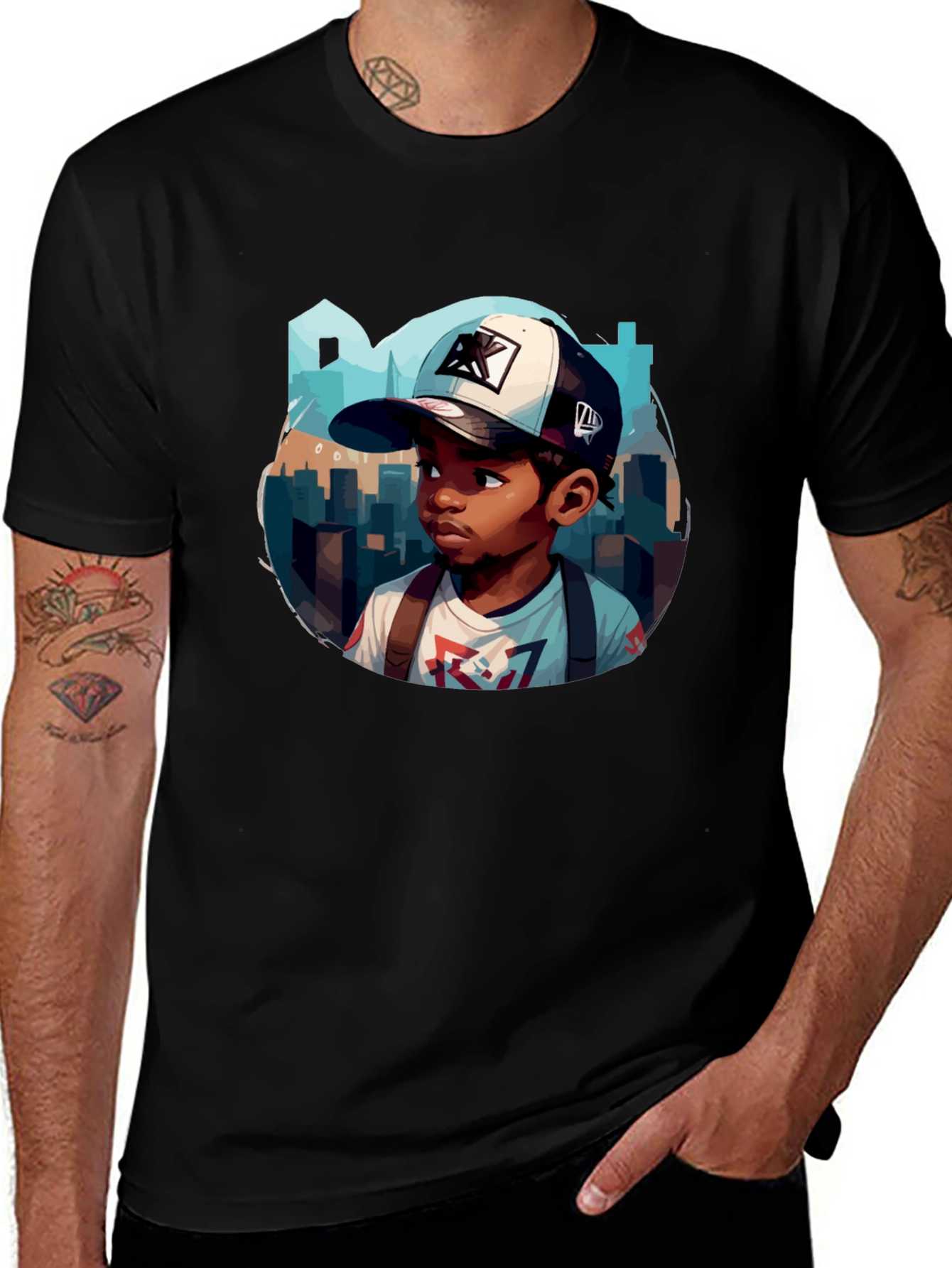 Cartoon Character Graphic T-Shirt
