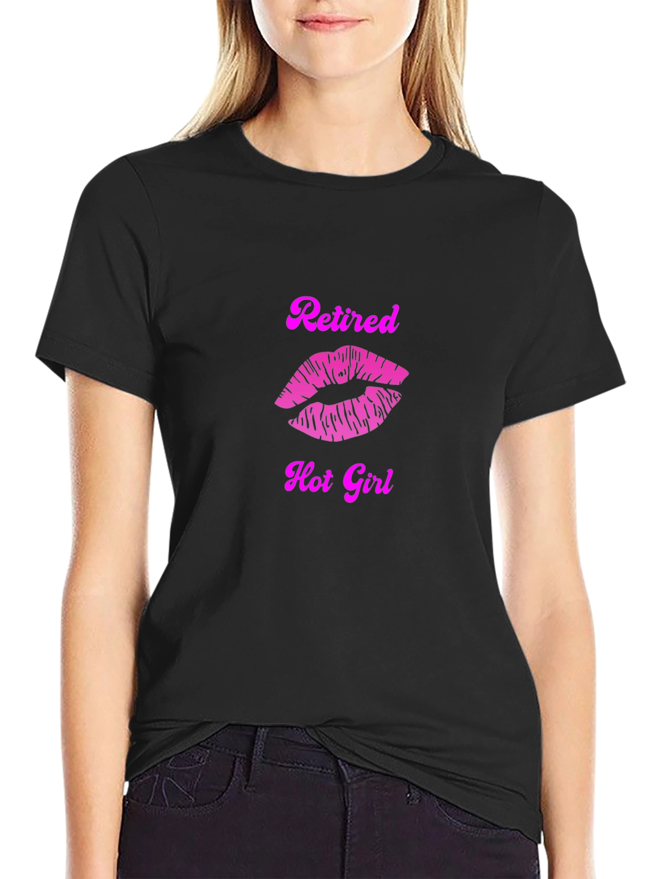 Retired Hot Girl Graphic T-Shirt