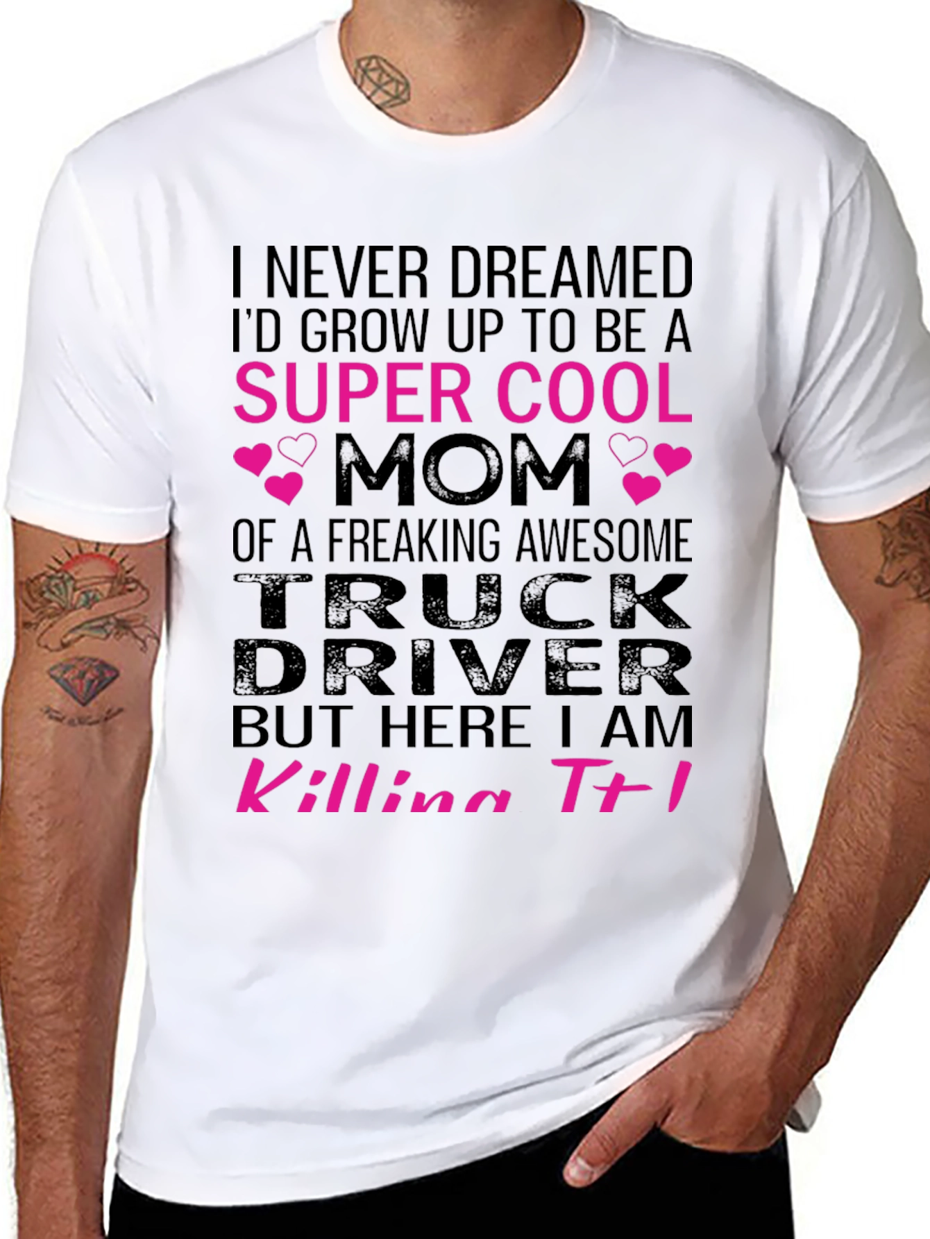 Super Cool Trucker Mom T-Shirt