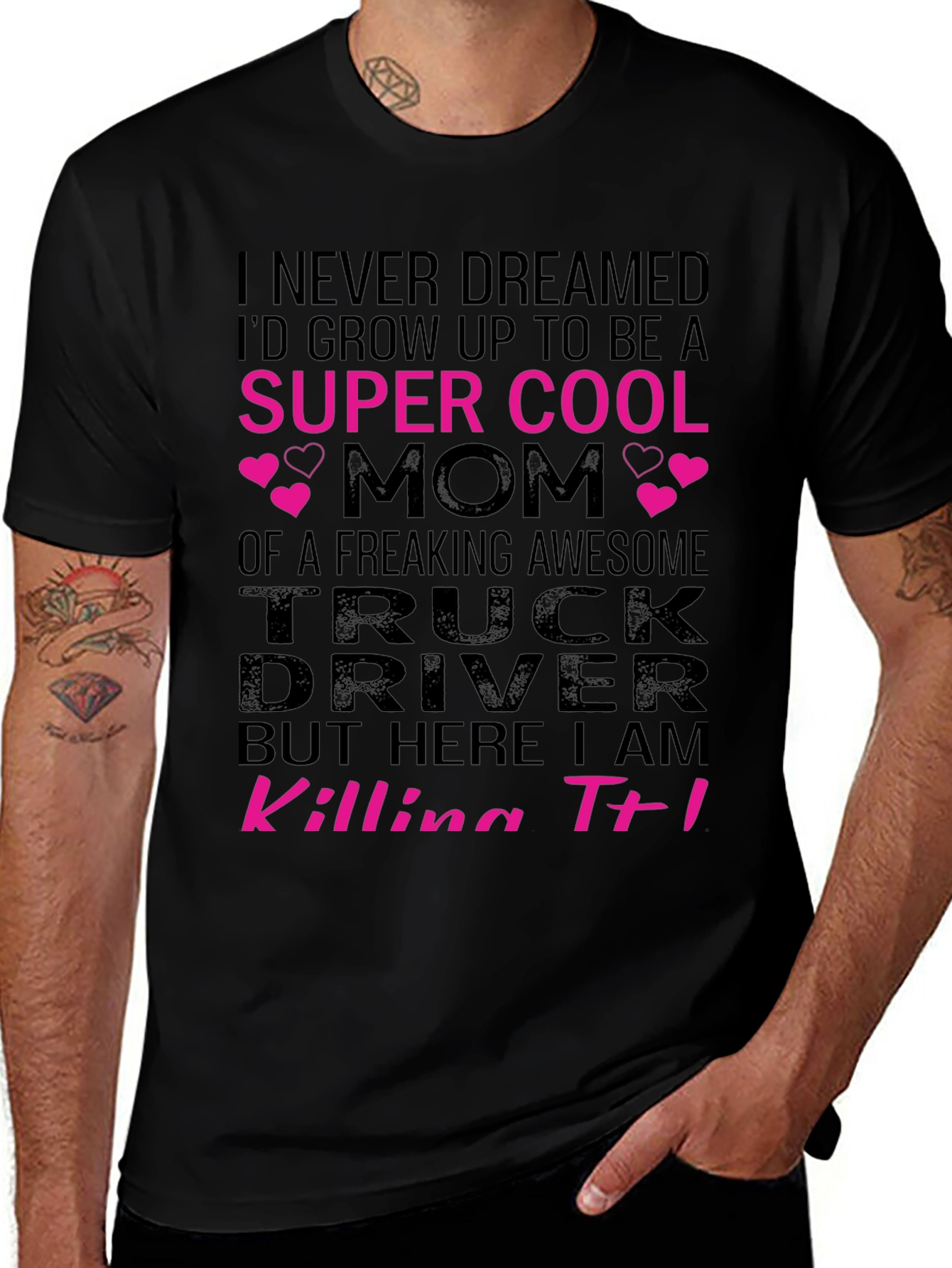 Super Cool Trucker Mom T-Shirt