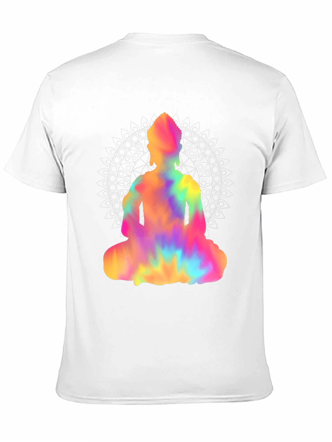 Tie-Dye Buddha Graphic Tee - Mens Black T-Shirt