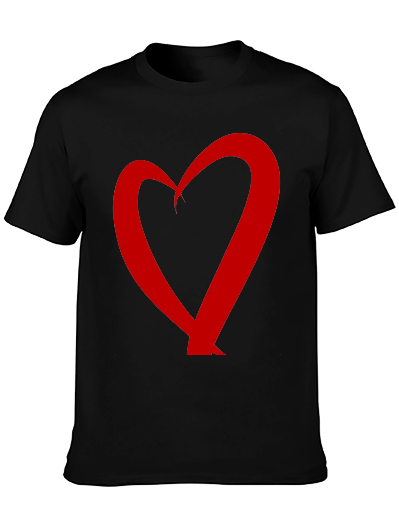 Heart Graphic Black T-Shirt
