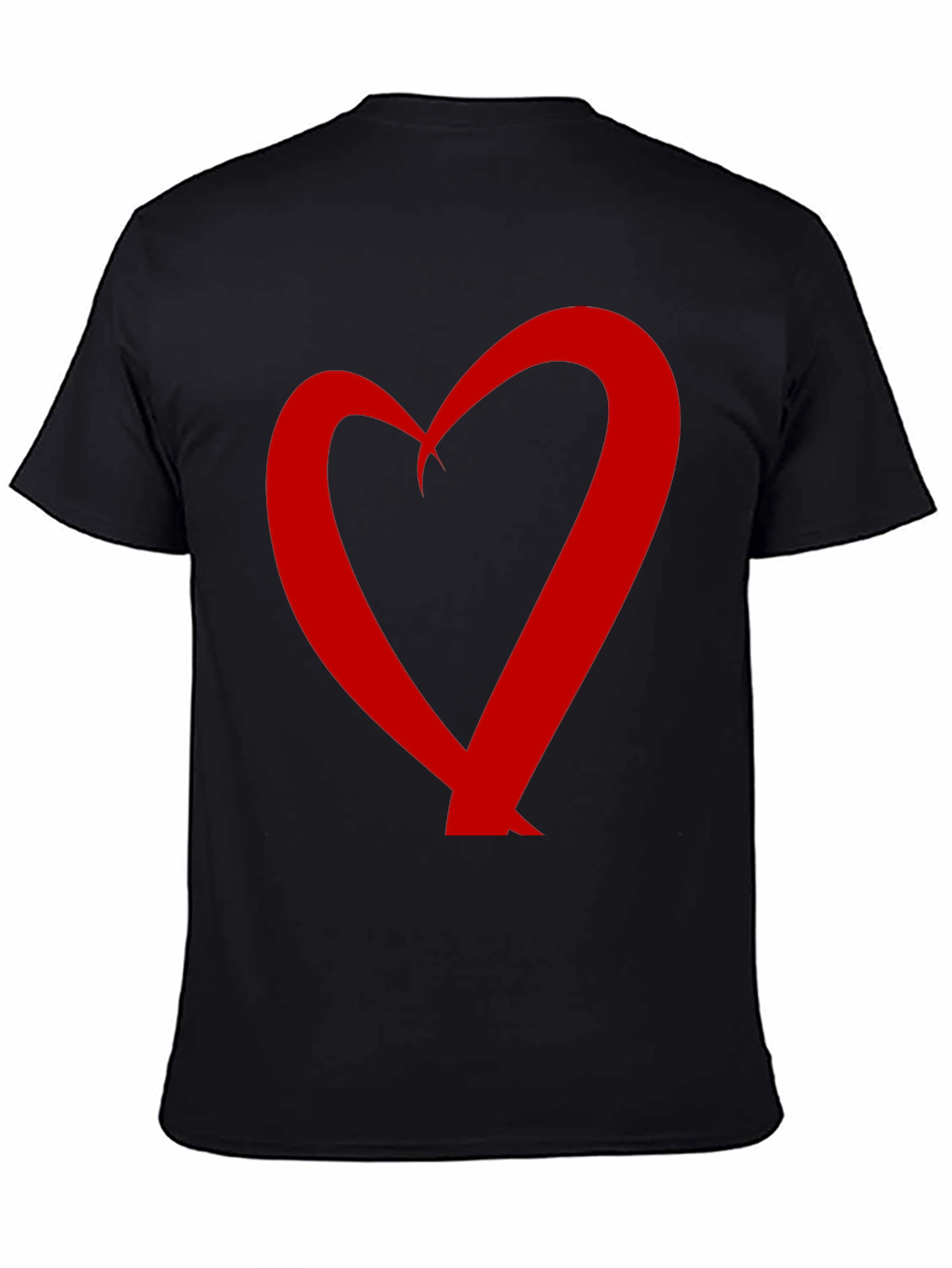 Heart Graphic Black T-Shirt