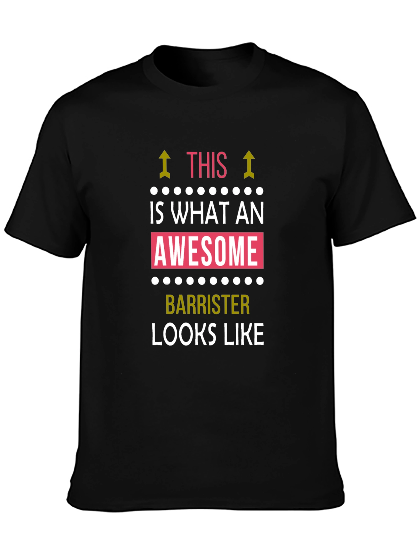 Awesome Barrister T-Shirt - Black Cotton Tee