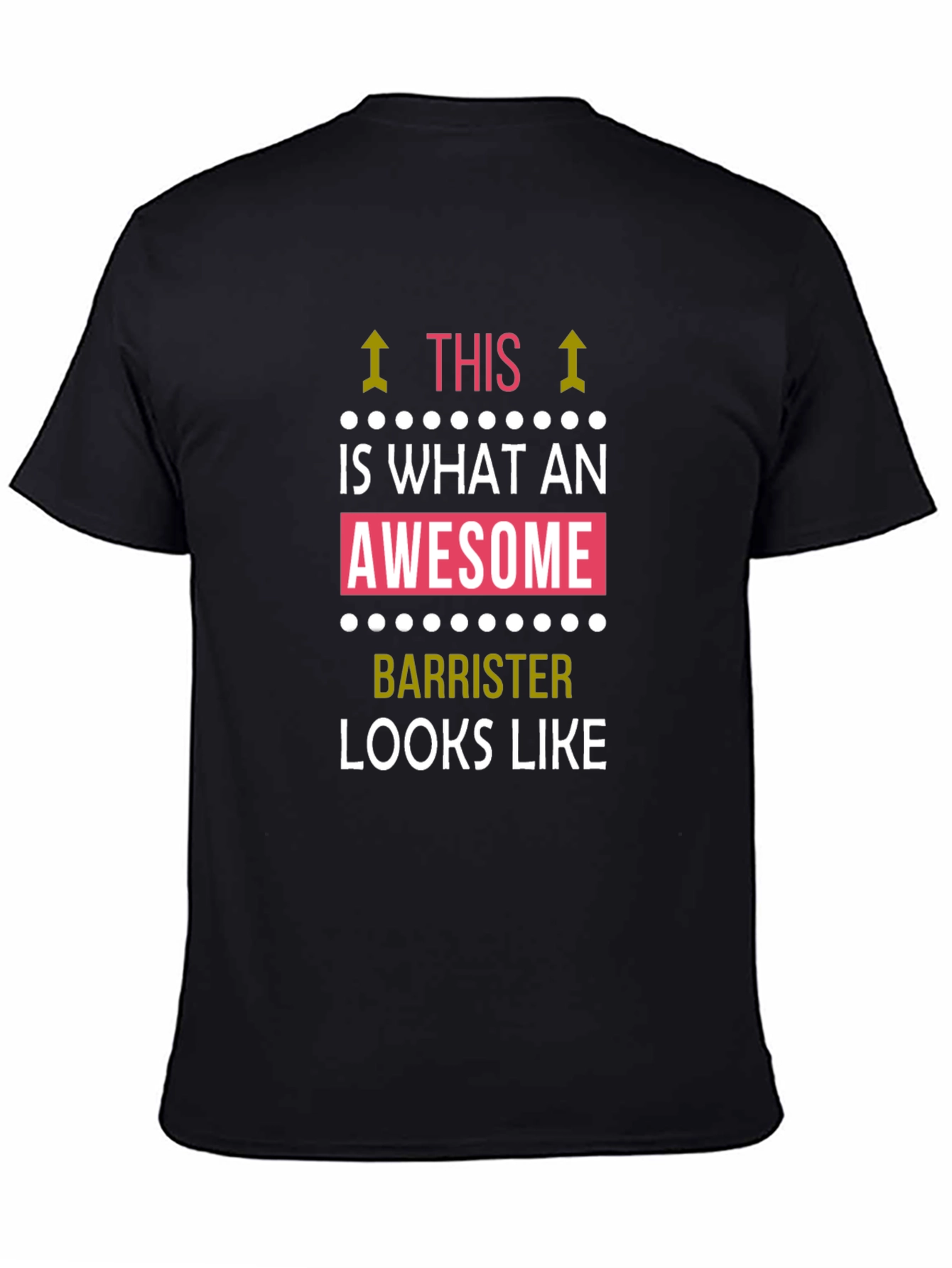 Awesome Barrister T-Shirt - Black Cotton Tee