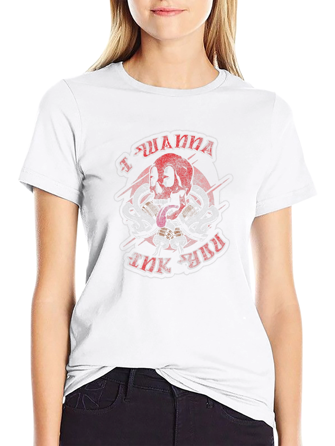 Skull & Snakes Graphic T-Shirt - Black