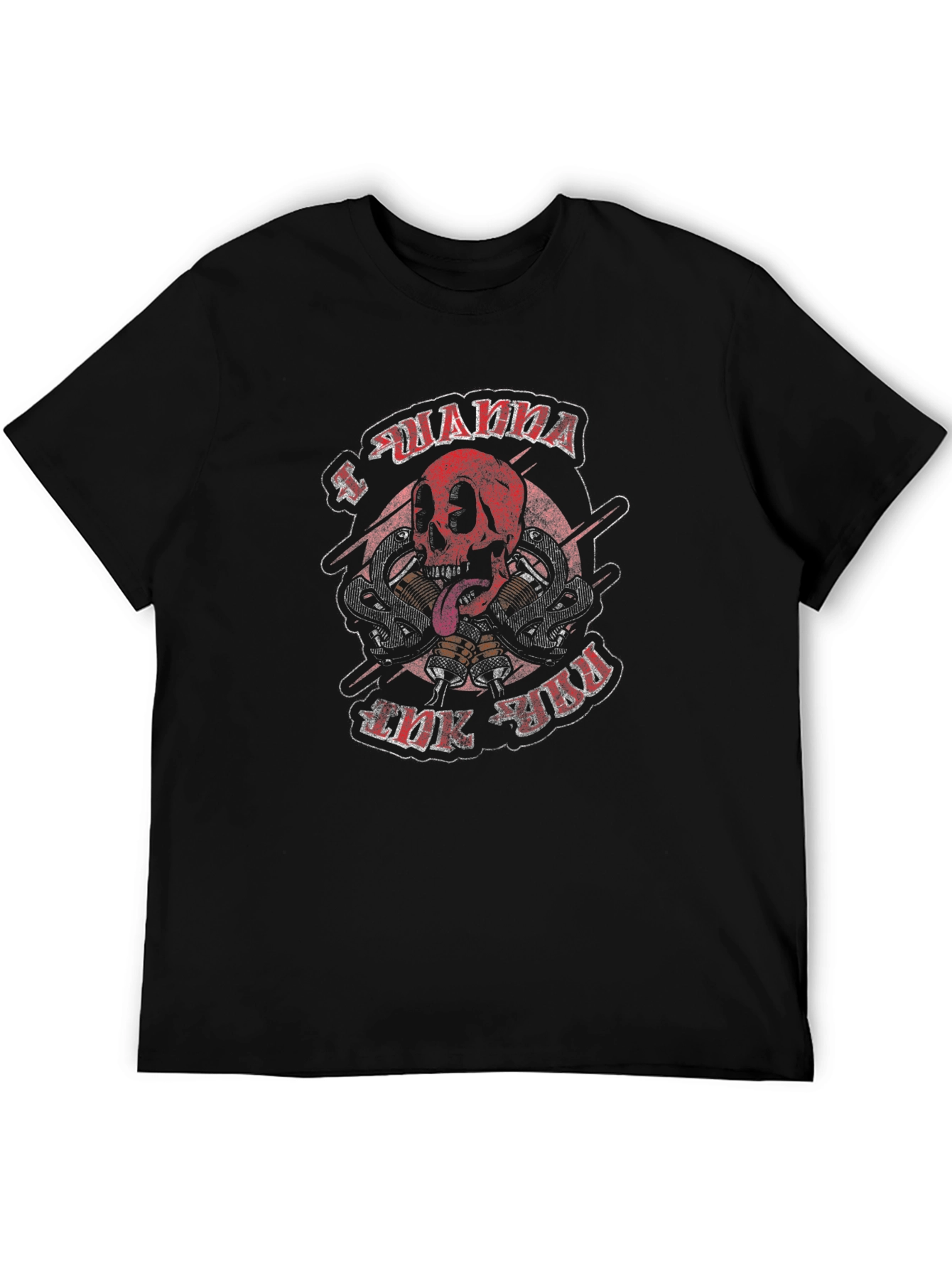 Skull & Snakes Graphic T-Shirt - Black