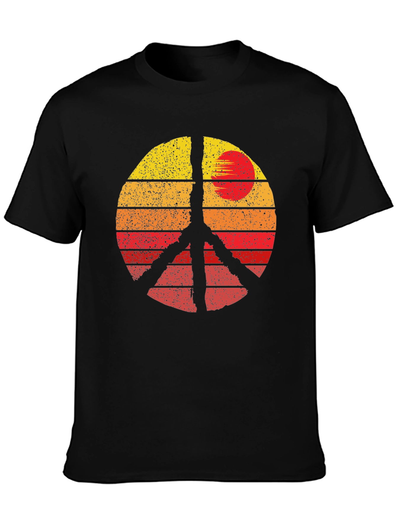 Retro Sunset Peace Sign T-Shirt