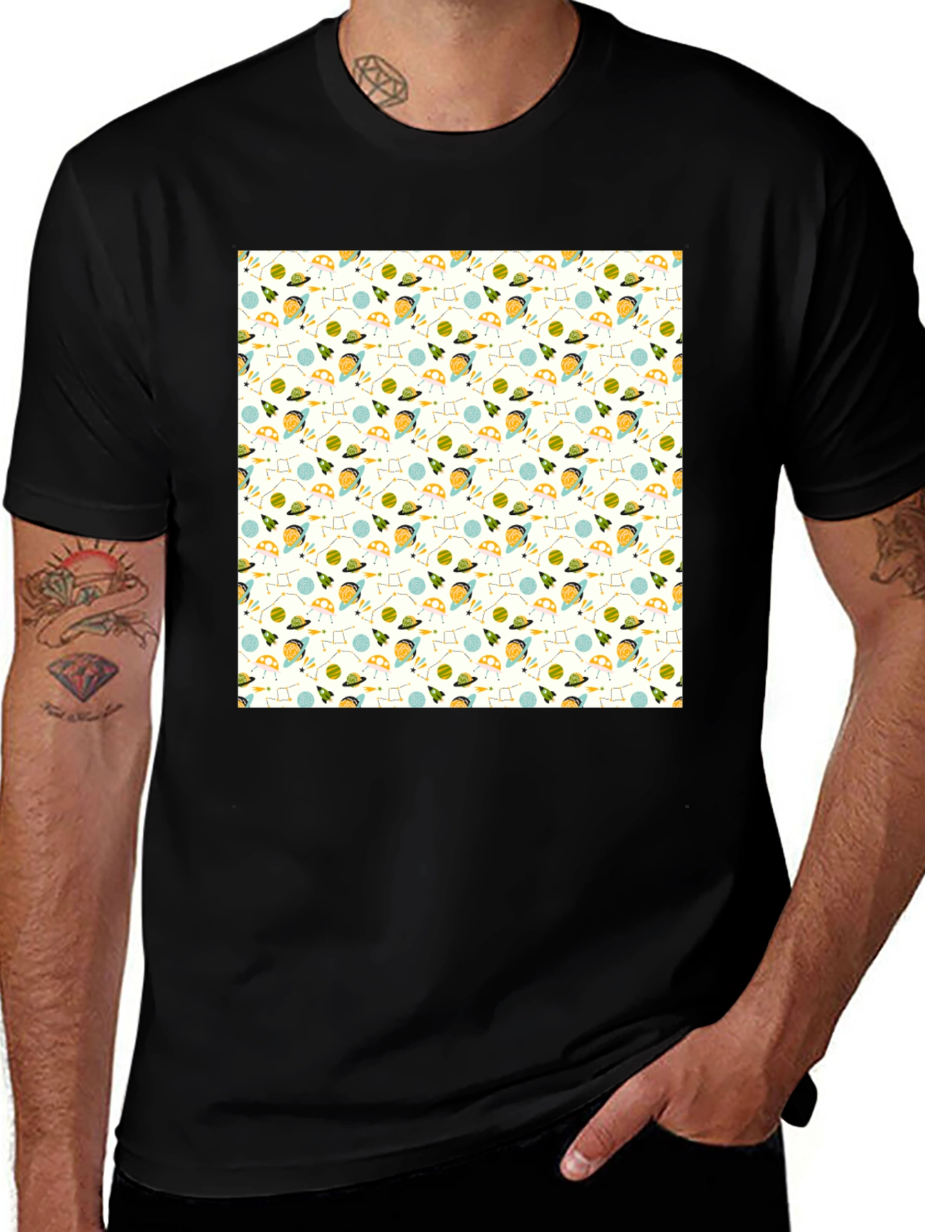 Cosmic Adventure Tee - Black
