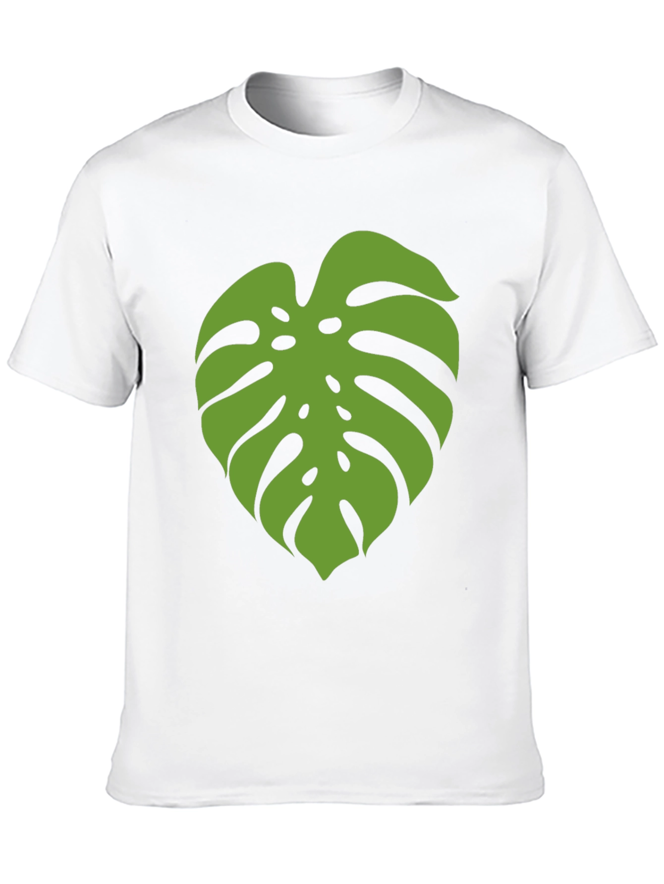 Monstera Leaf Graphic Tee - Black
