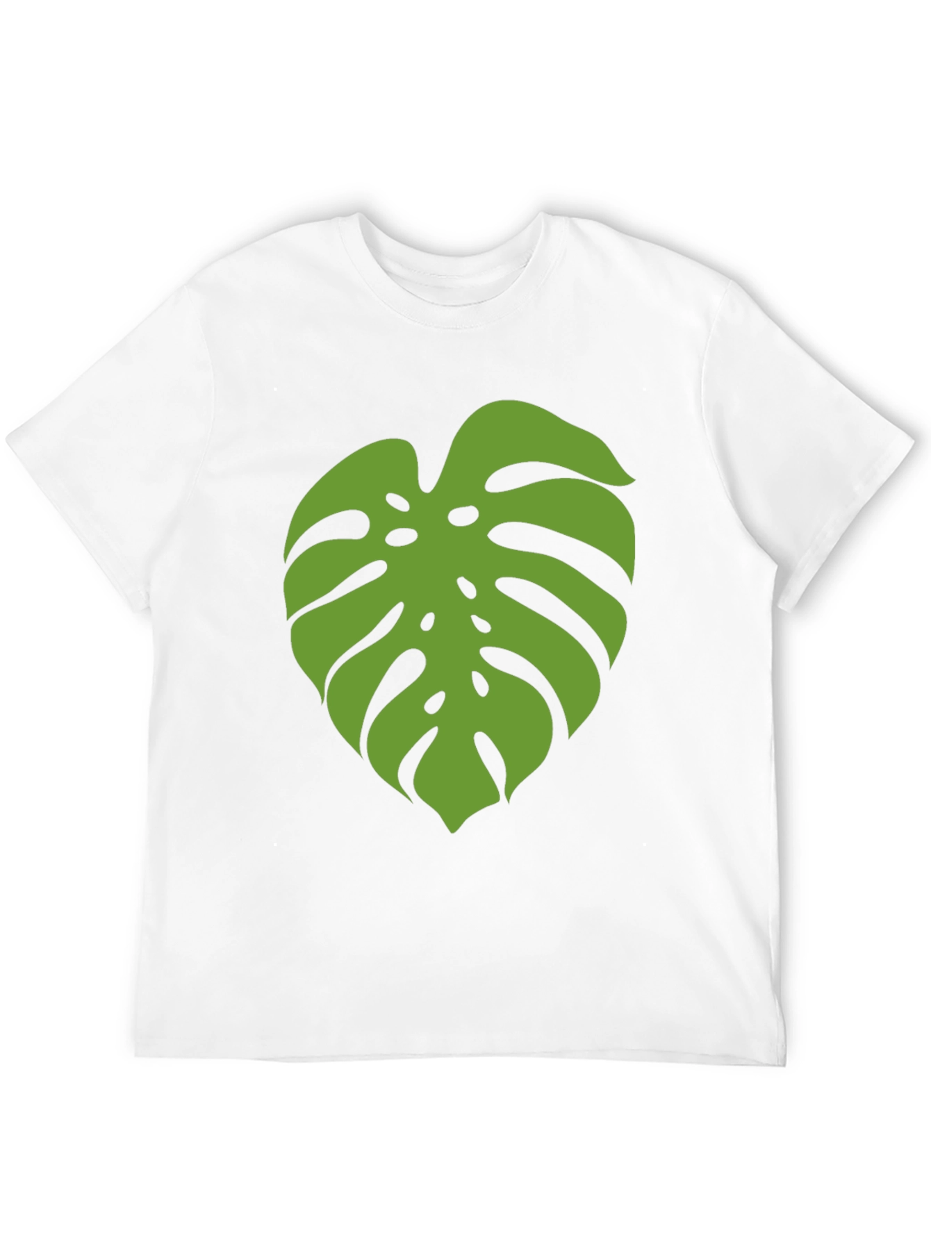 Monstera Leaf Graphic Tee - Black