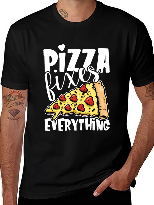 Pizza Fixes Everything Graphic Tee