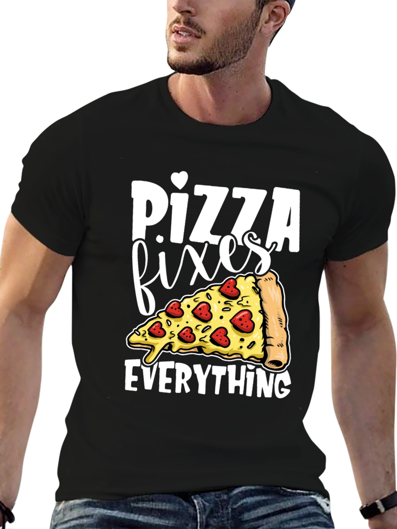 Pizza Fixes Everything Graphic Tee