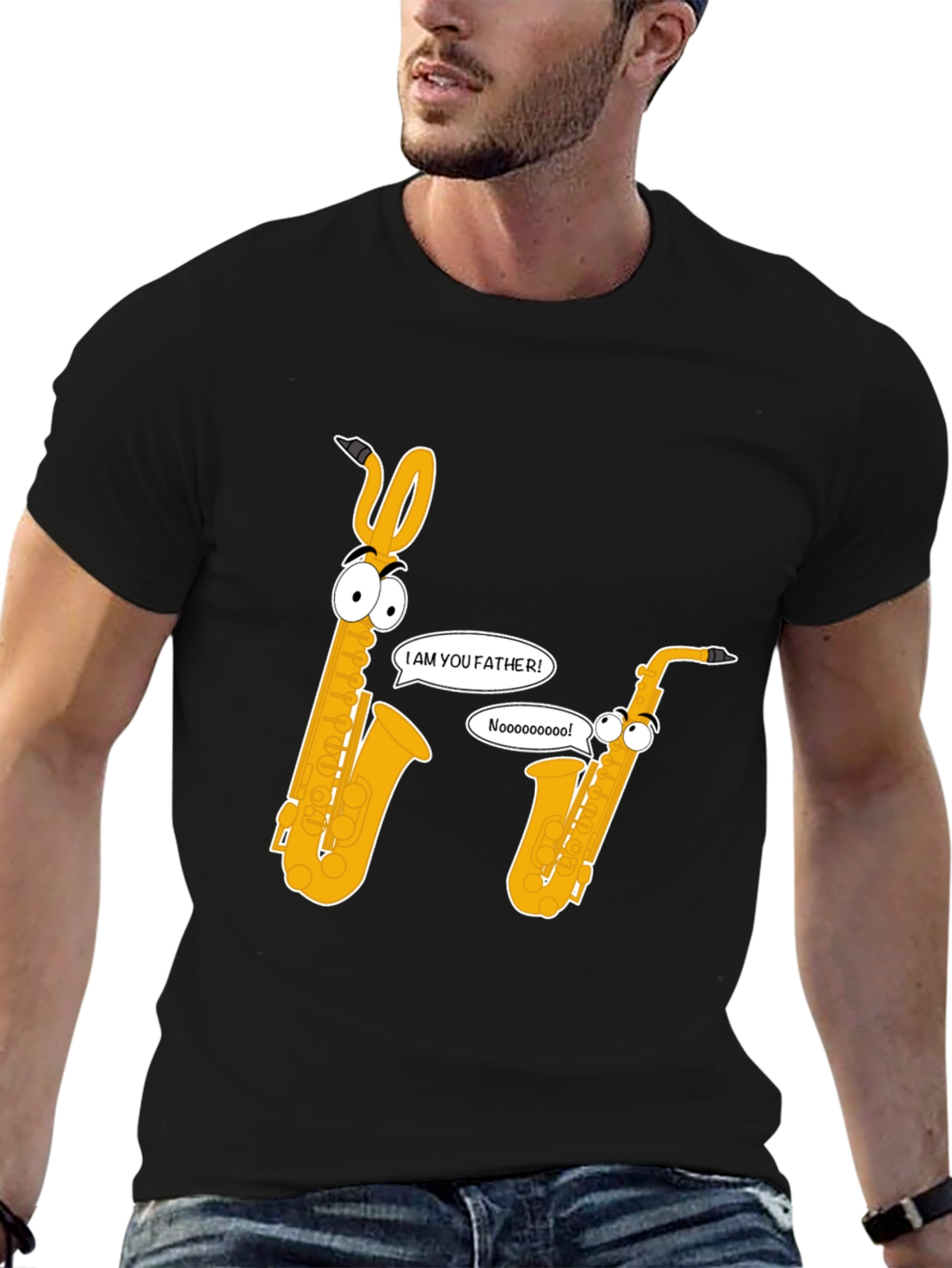 Saxophone Father T-Shirt - Funny Musical Tee