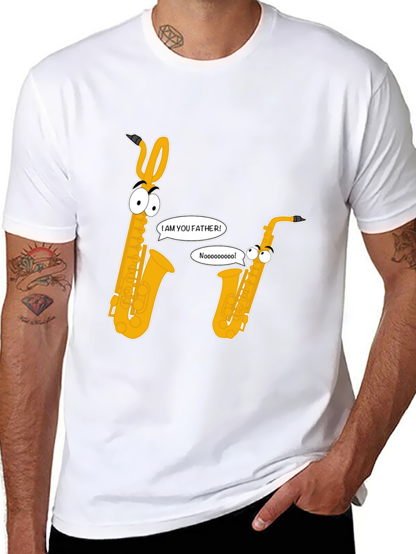 Saxophone Father T-Shirt - Funny Musical Tee