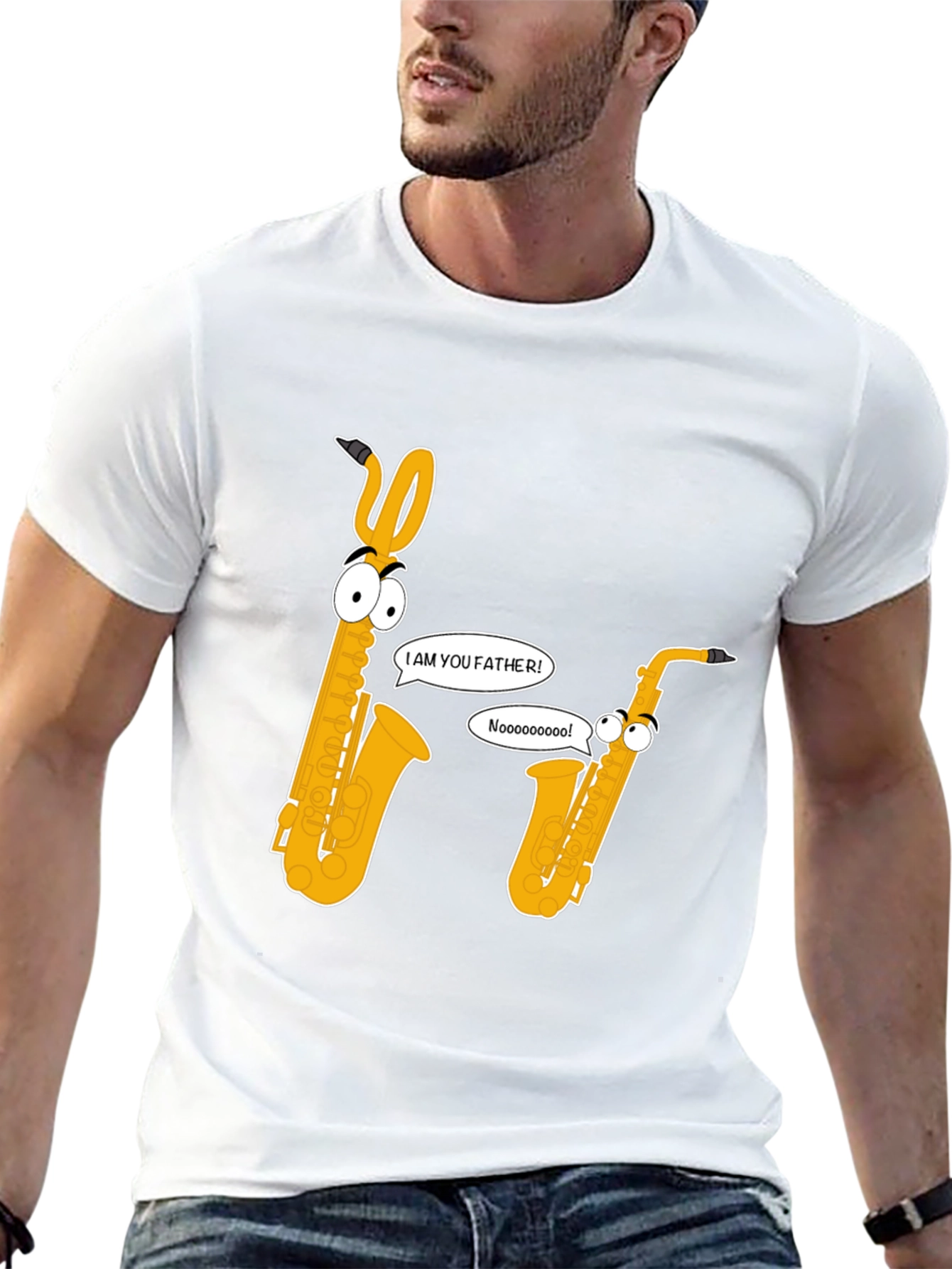 Saxophone Father T-Shirt - Funny Musical Tee