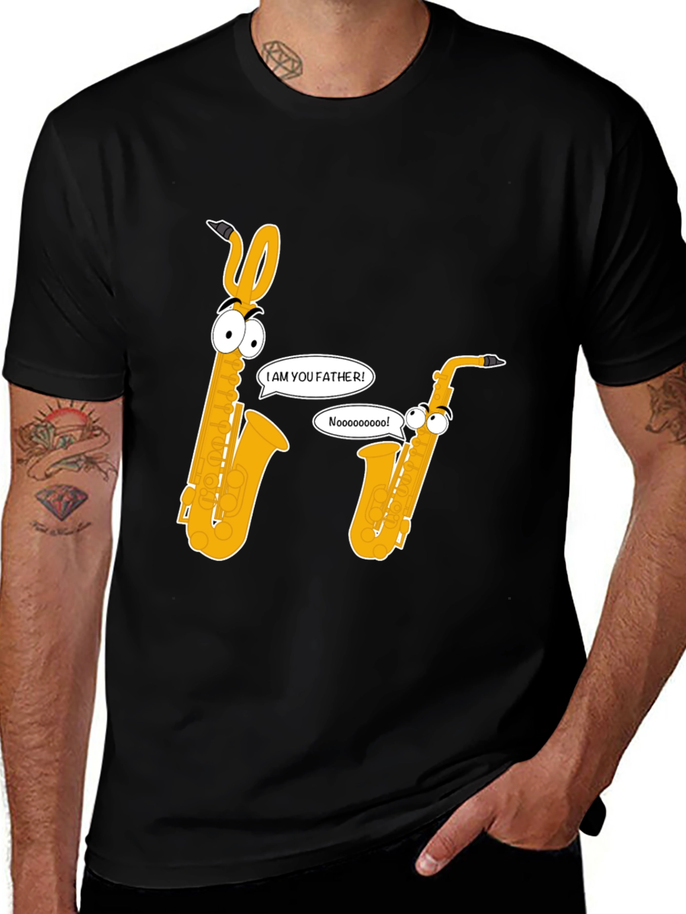 Saxophone Father T-Shirt - Funny Musical Tee