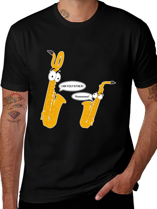Saxophone Father T-Shirt - Funny Musical Tee