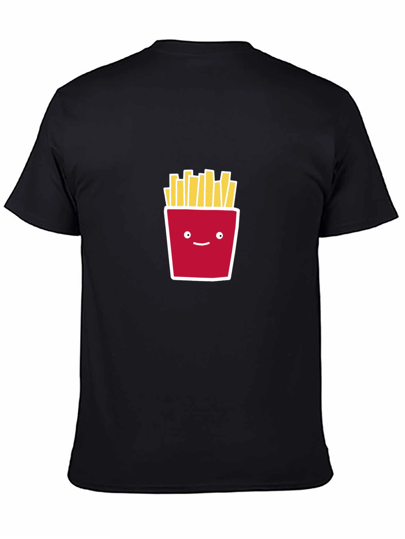 French Fries Graphic Tee - Unisex Black T-Shirt