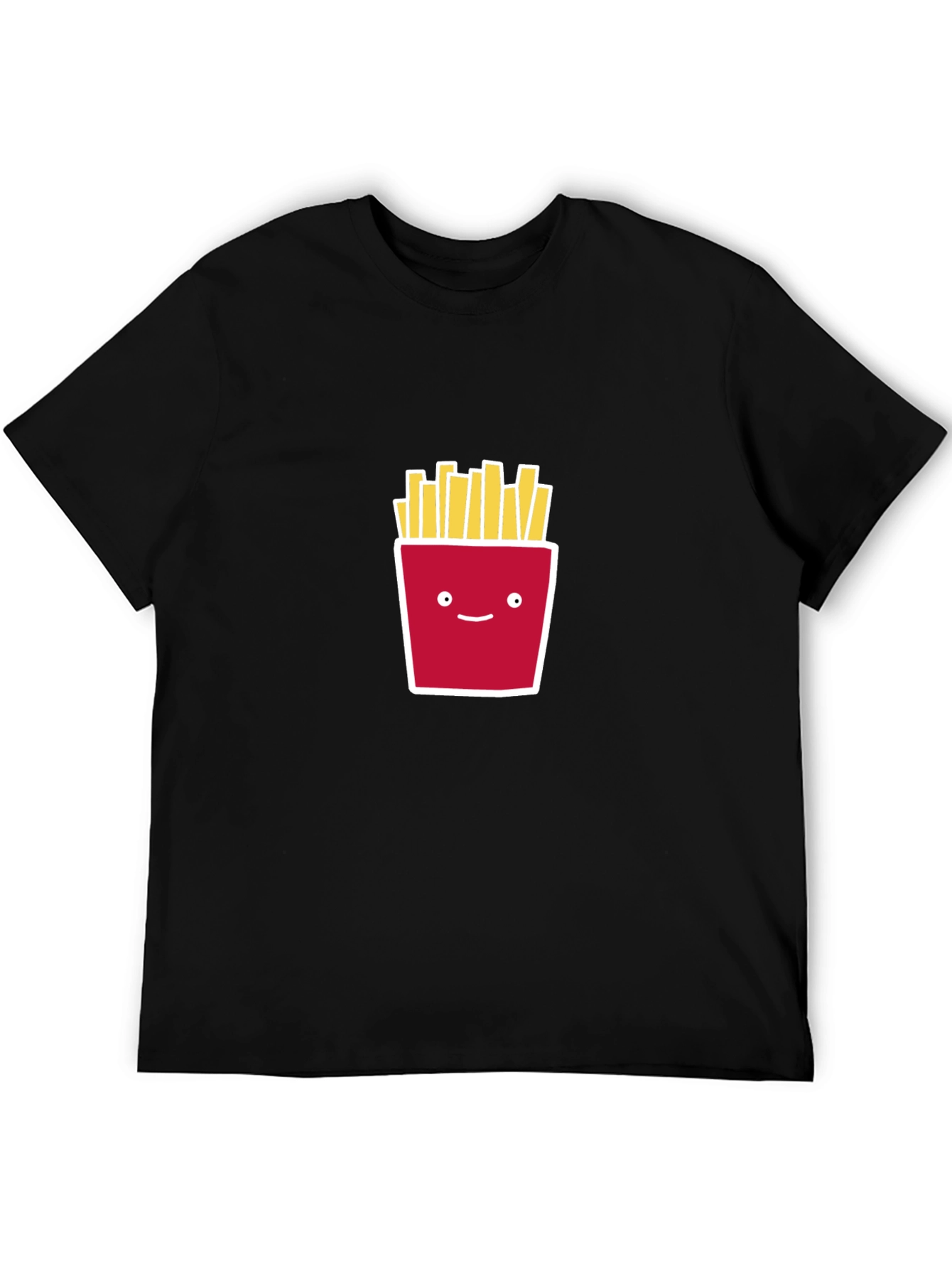 French Fries Graphic Tee - Unisex Black T-Shirt