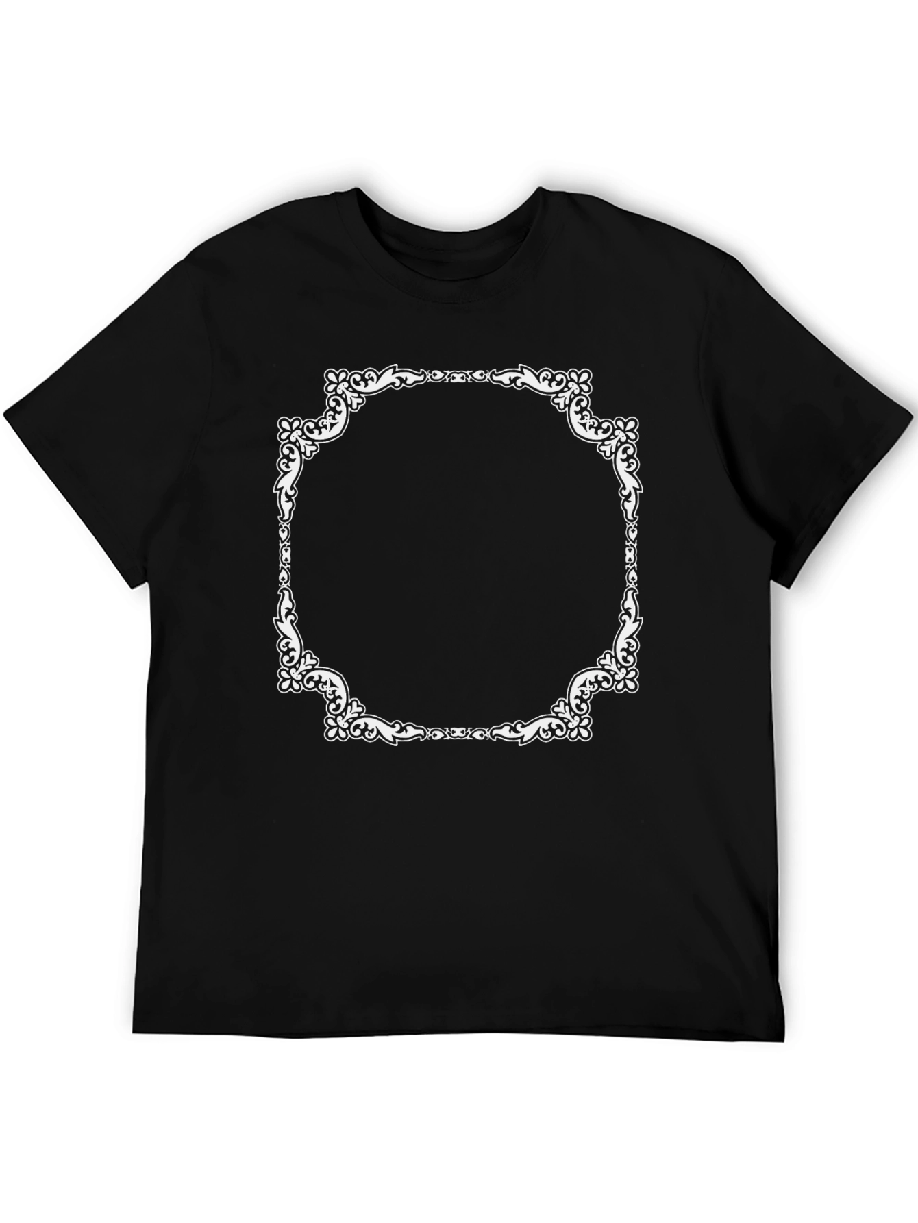 Ornate Frame Black T-Shirt