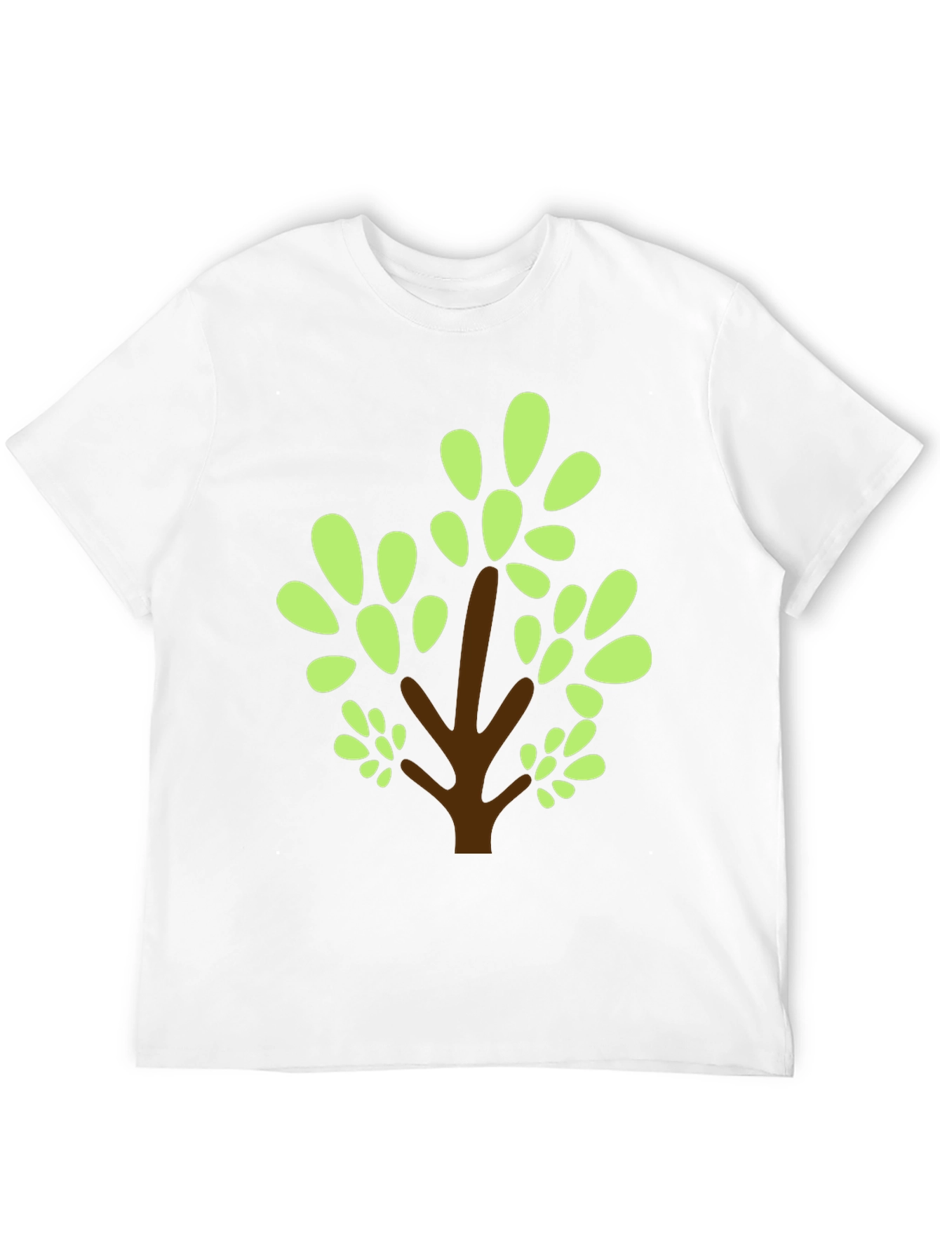 Nature Tree Graphic Tee - Casual Black T-Shirt