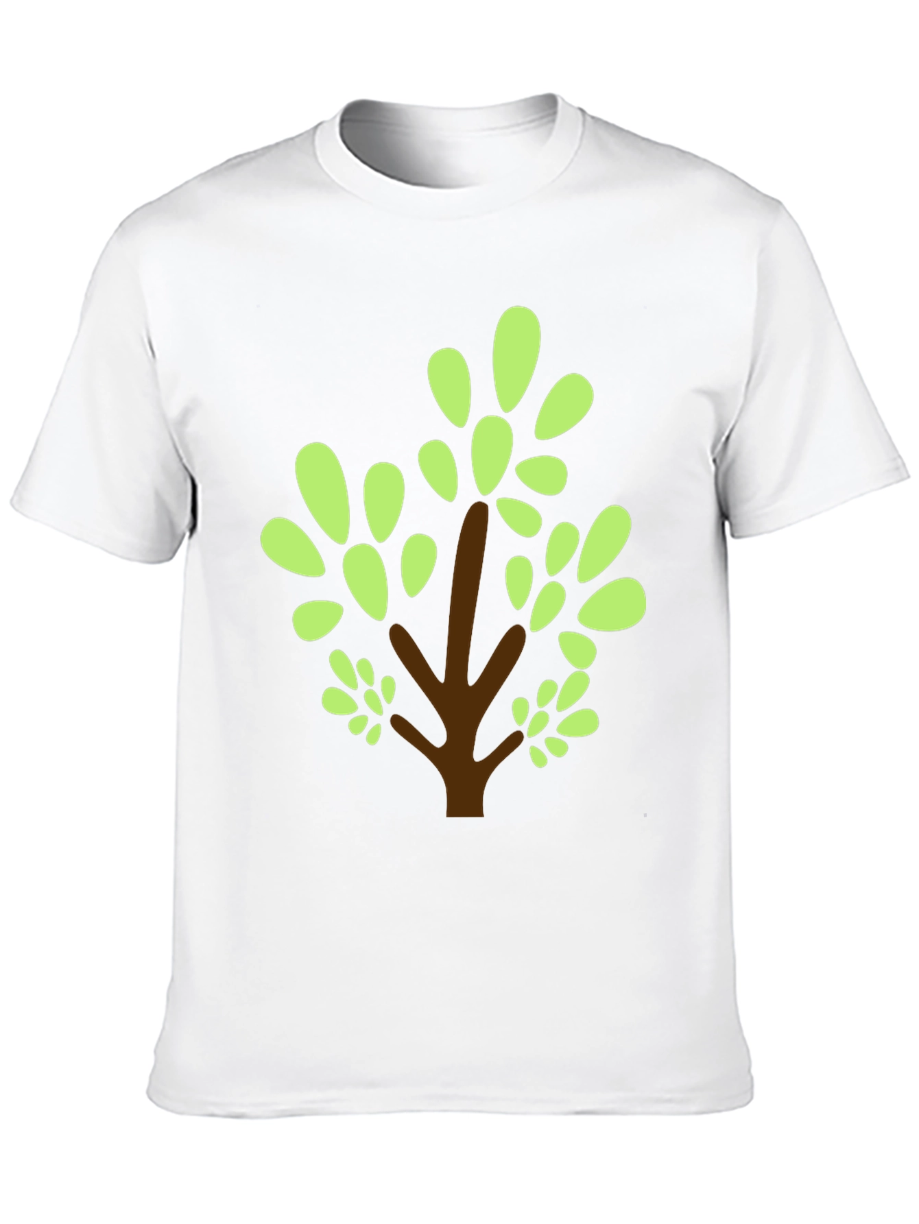 Nature Tree Graphic Tee - Casual Black T-Shirt