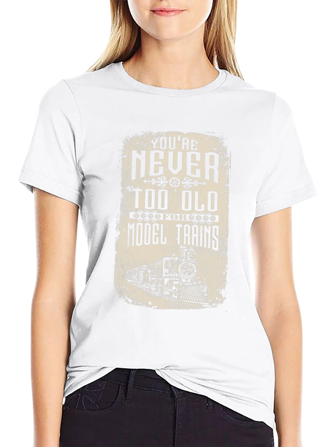 Model Train Enthusiast Black T-Shirt