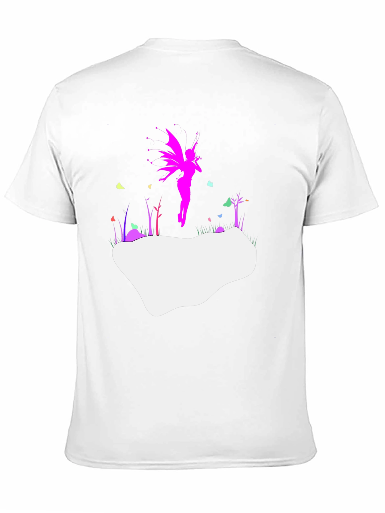 Whimsical Fairy Graphic Tee - Stylish Black T-Shirt