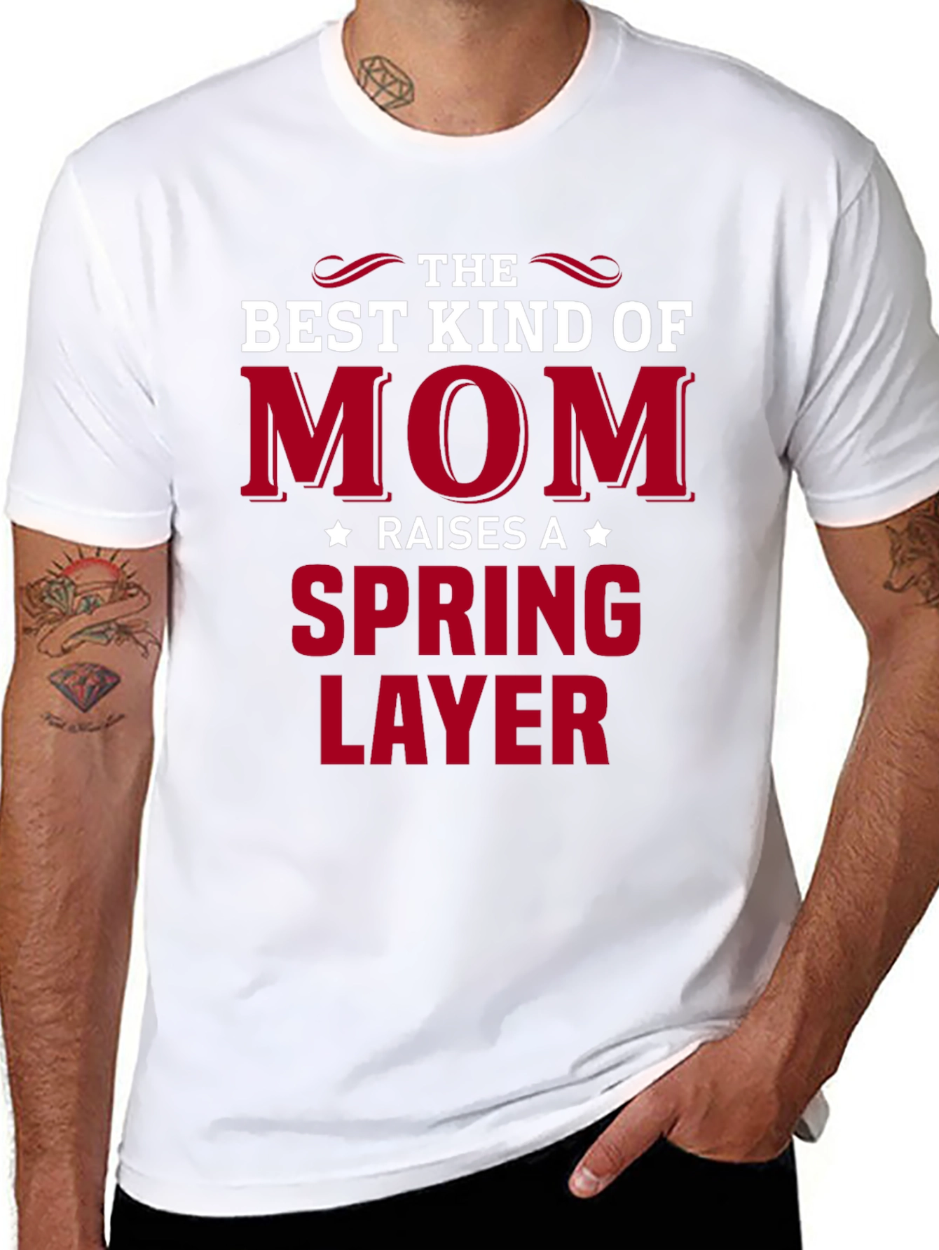 Best Kind of Mom - Spring Layer Graphic Tee