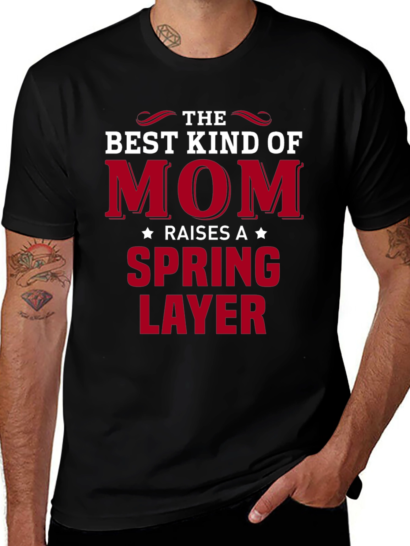 Best Kind of Mom - Spring Layer Graphic Tee