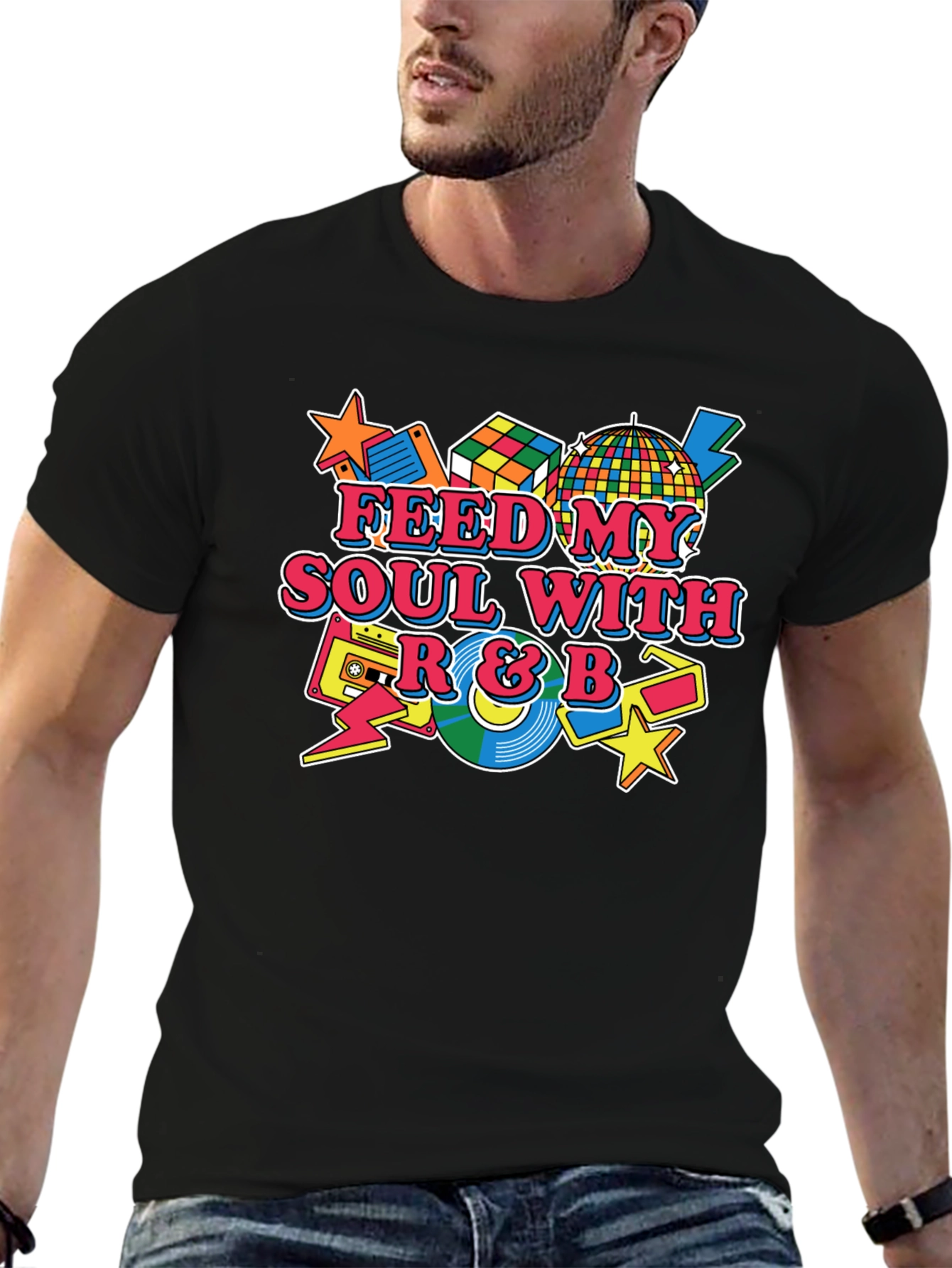 Retro R&B Soul T-Shirt - Music Lover Tee