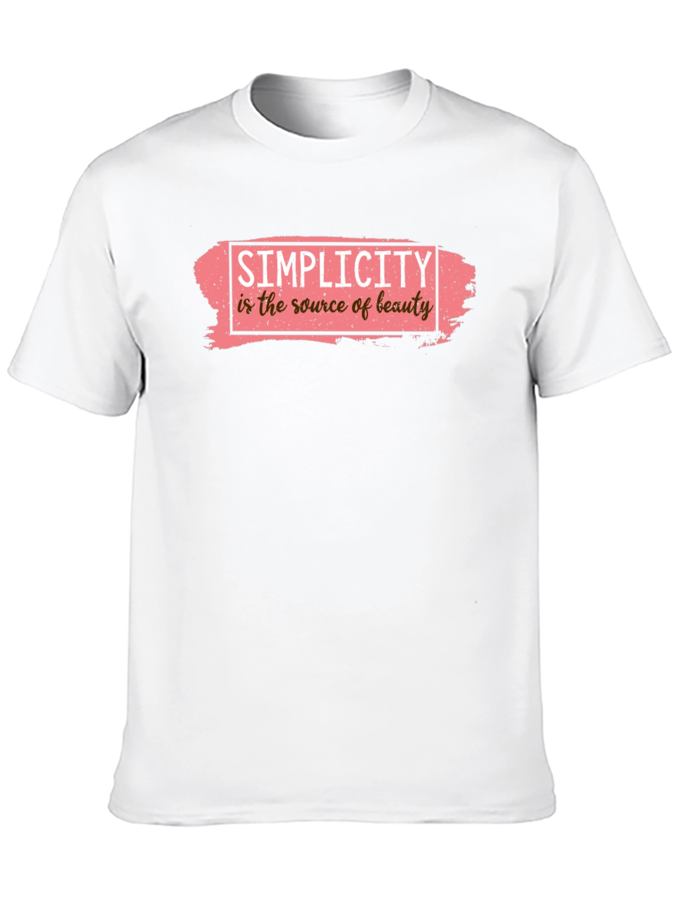 Simplicity is Beauty Black Graphic Tee
