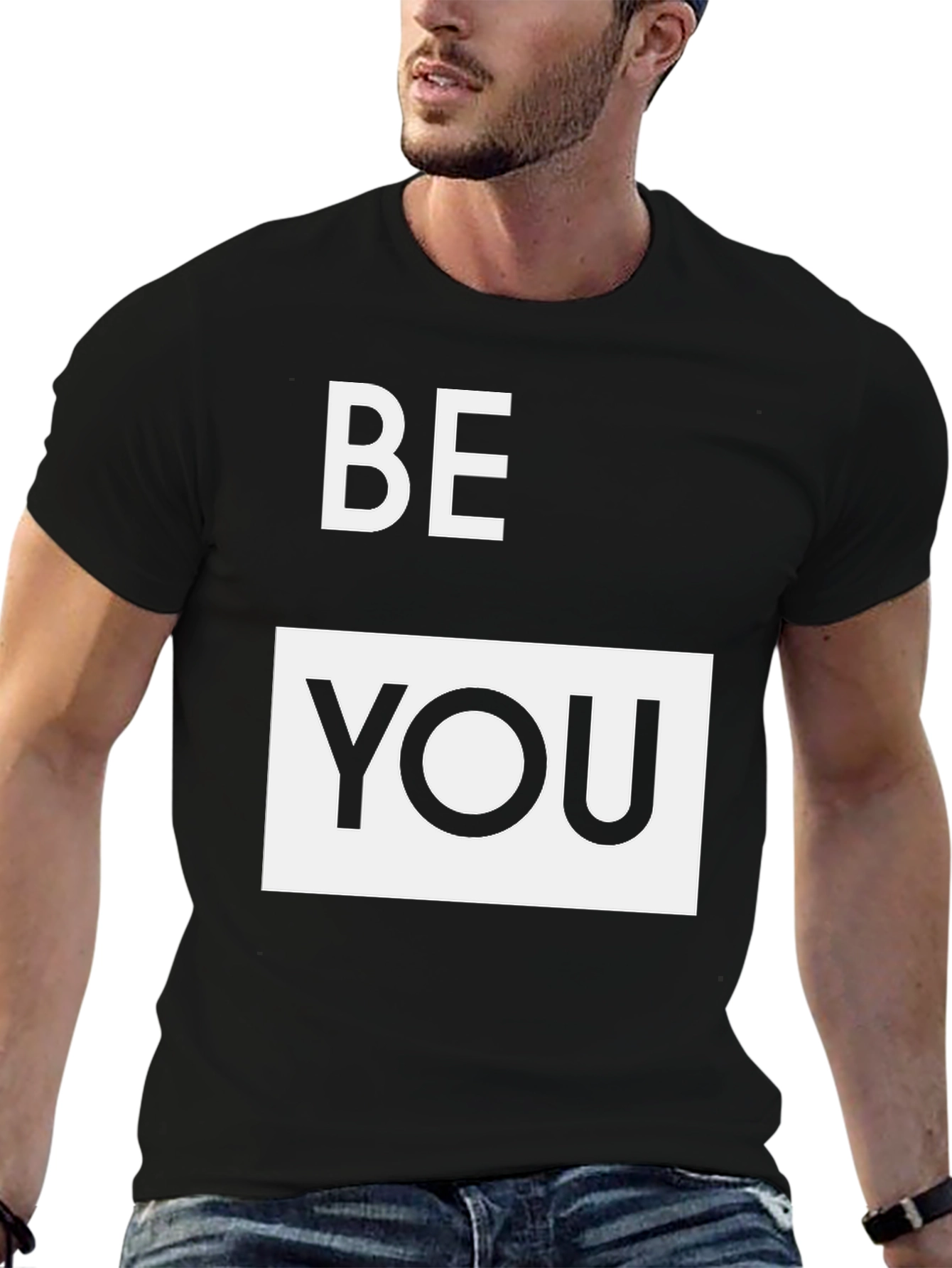 Be You Graphic Tee - Stylish Black T-Shirt