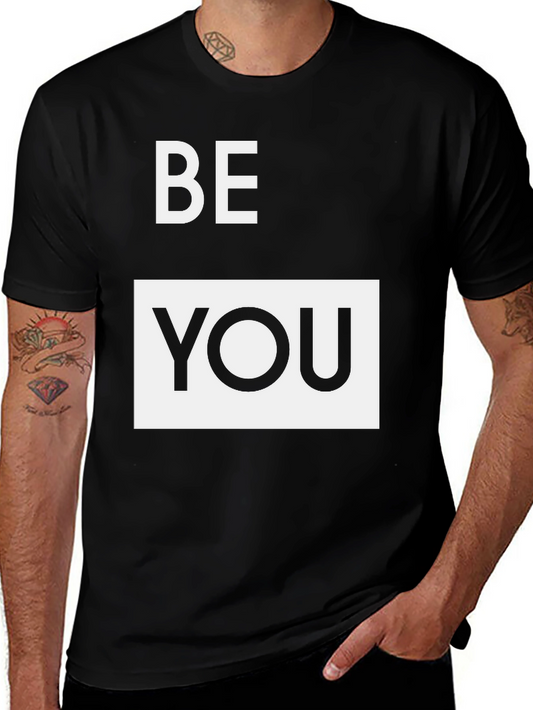 Be You Graphic Tee - Stylish Black T-Shirt