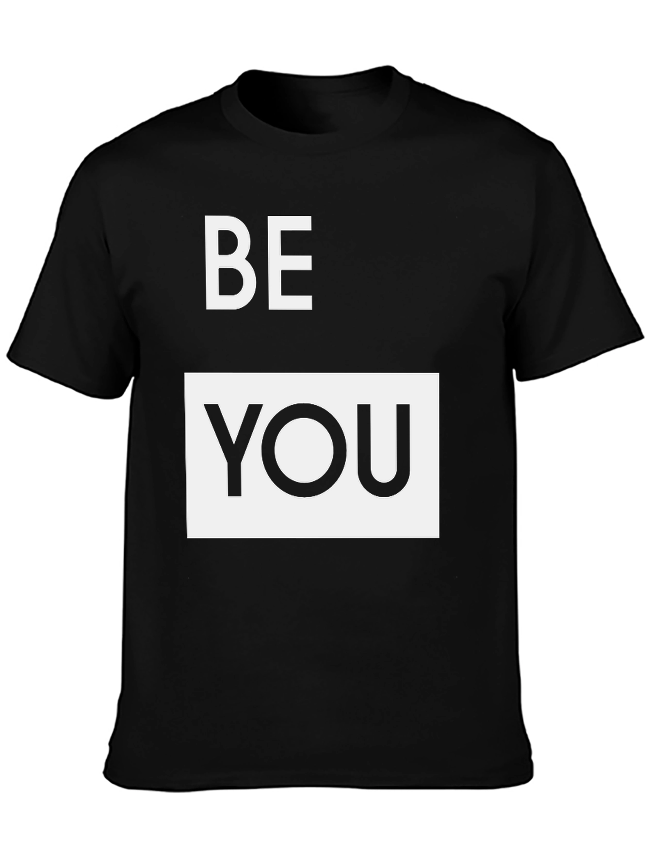 Be You Graphic Tee - Stylish Black T-Shirt