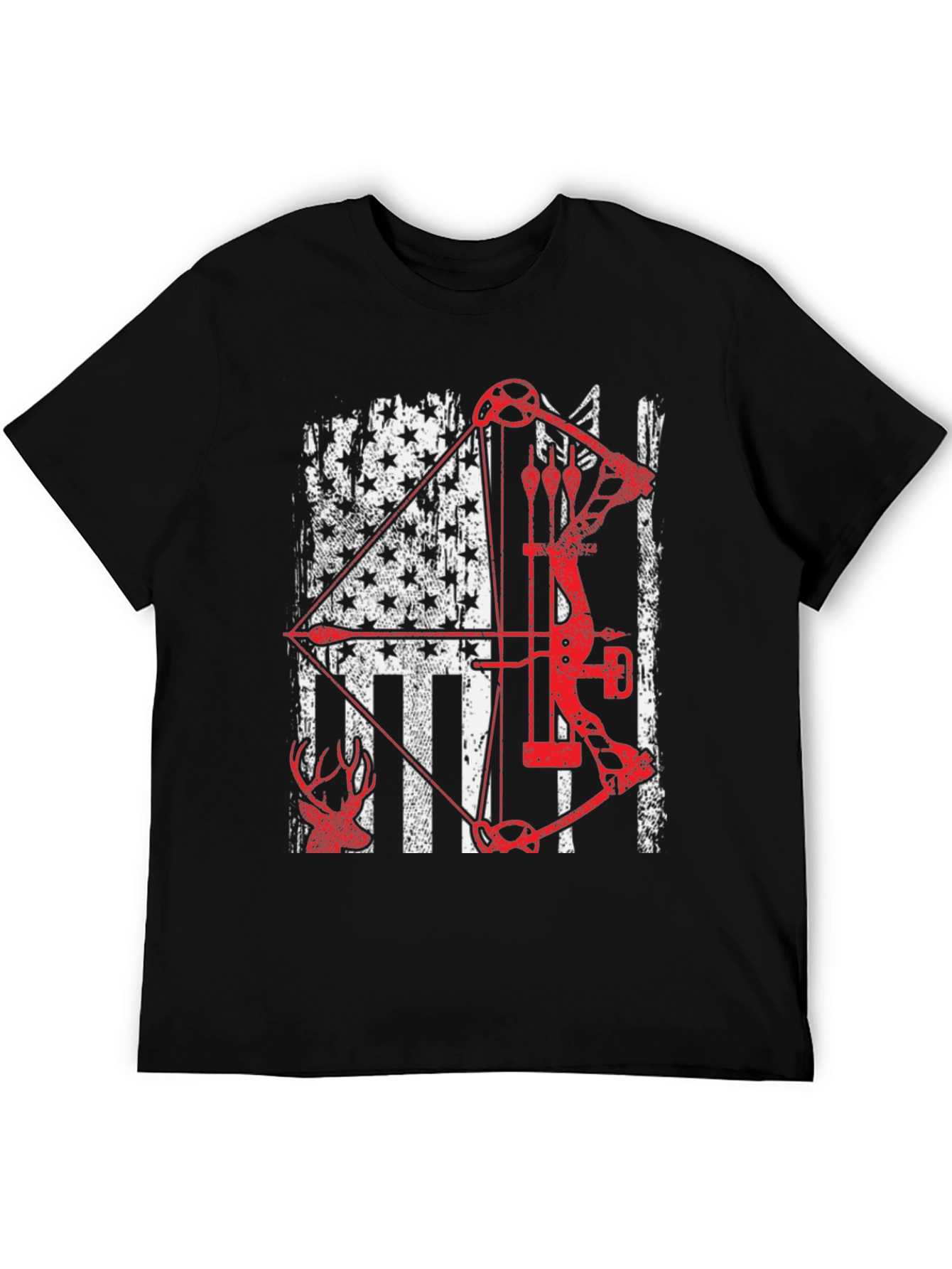 American Flag Bow Hunting T-Shirt