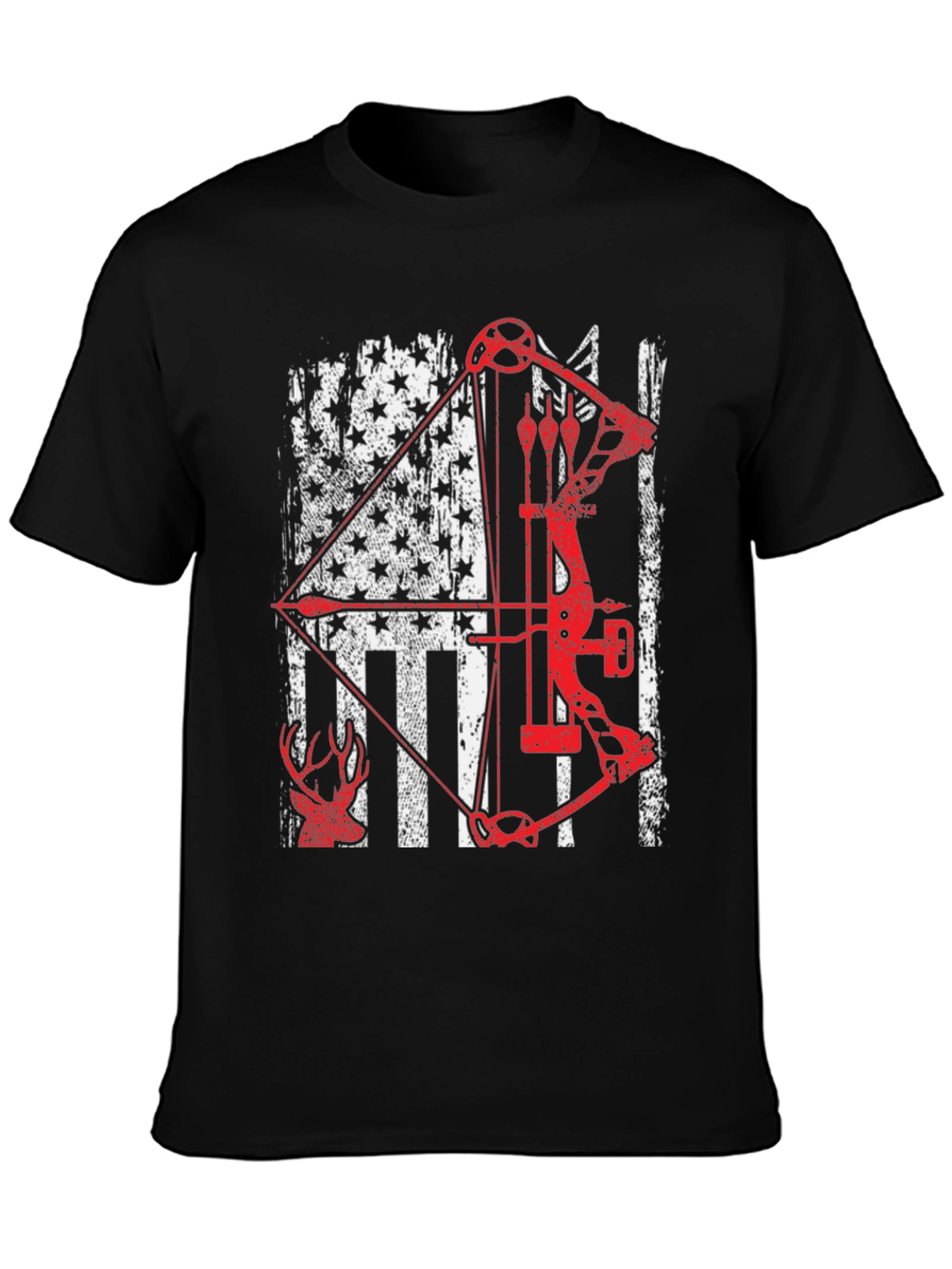 American Flag Bow Hunting T-Shirt