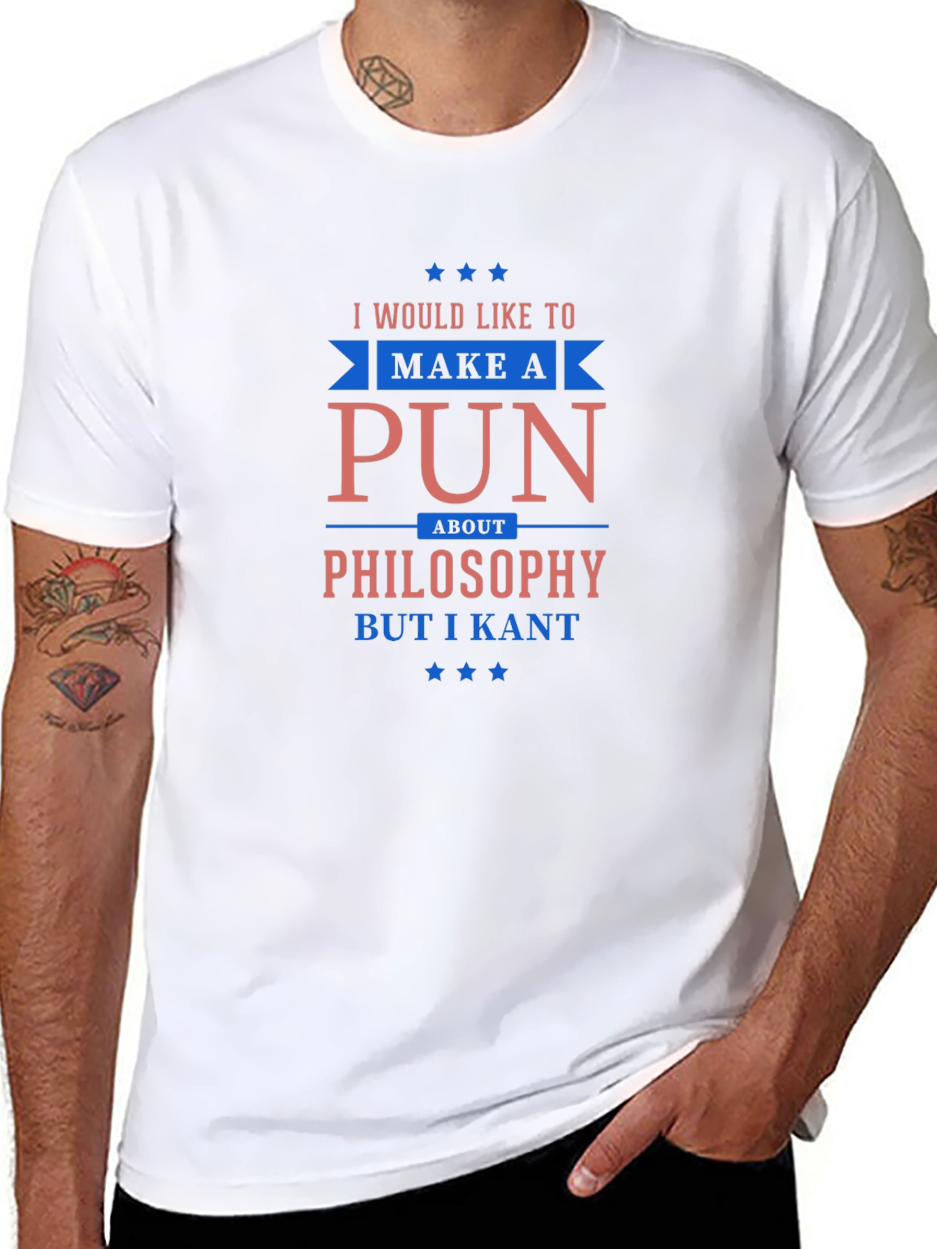 Philosophy Pun T-Shirt - I Kant Funny Tee
