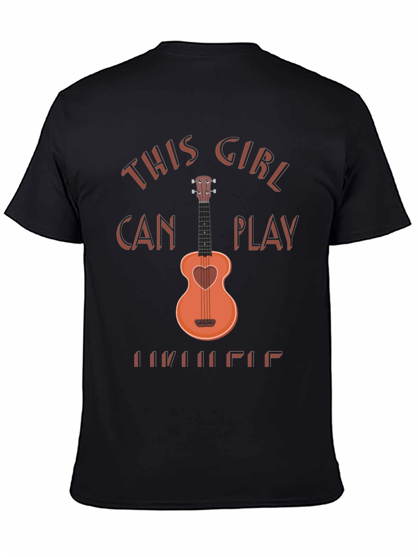 This Girl Can Play Ukulele Graphic T-Shirt