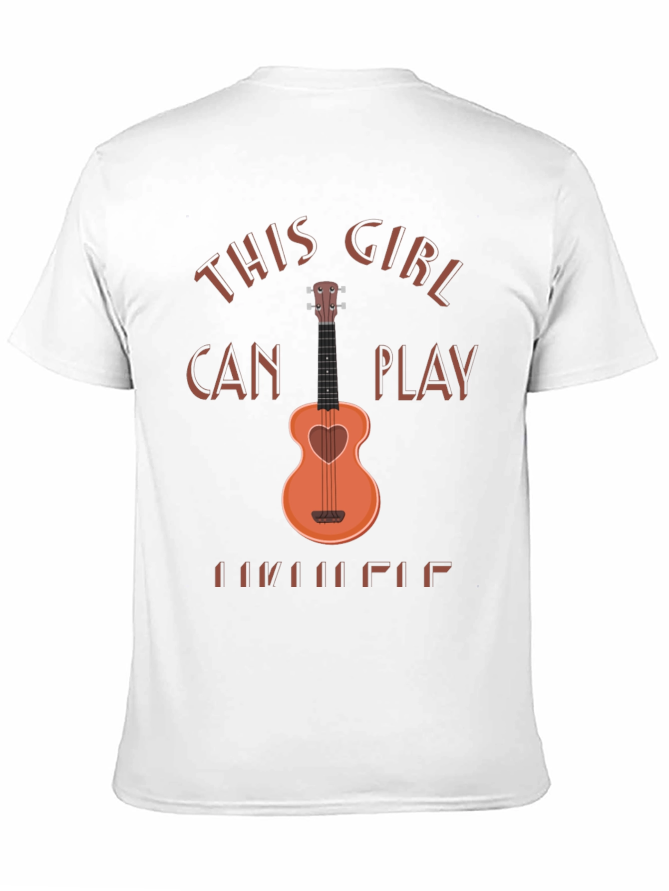 This Girl Can Play Ukulele Graphic T-Shirt