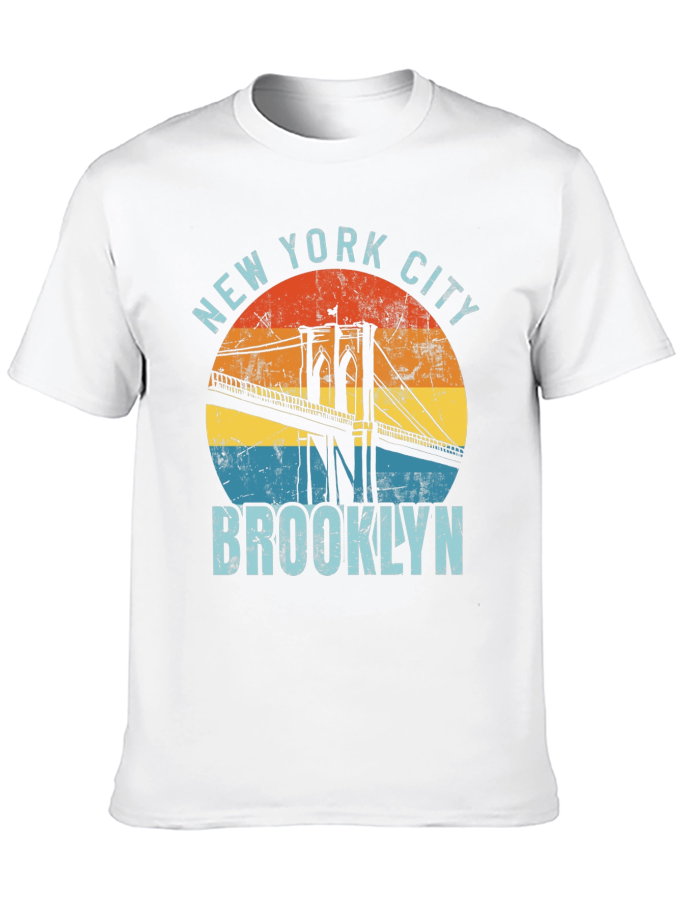 New York City Brooklyn Bridge Graphic T-Shirt