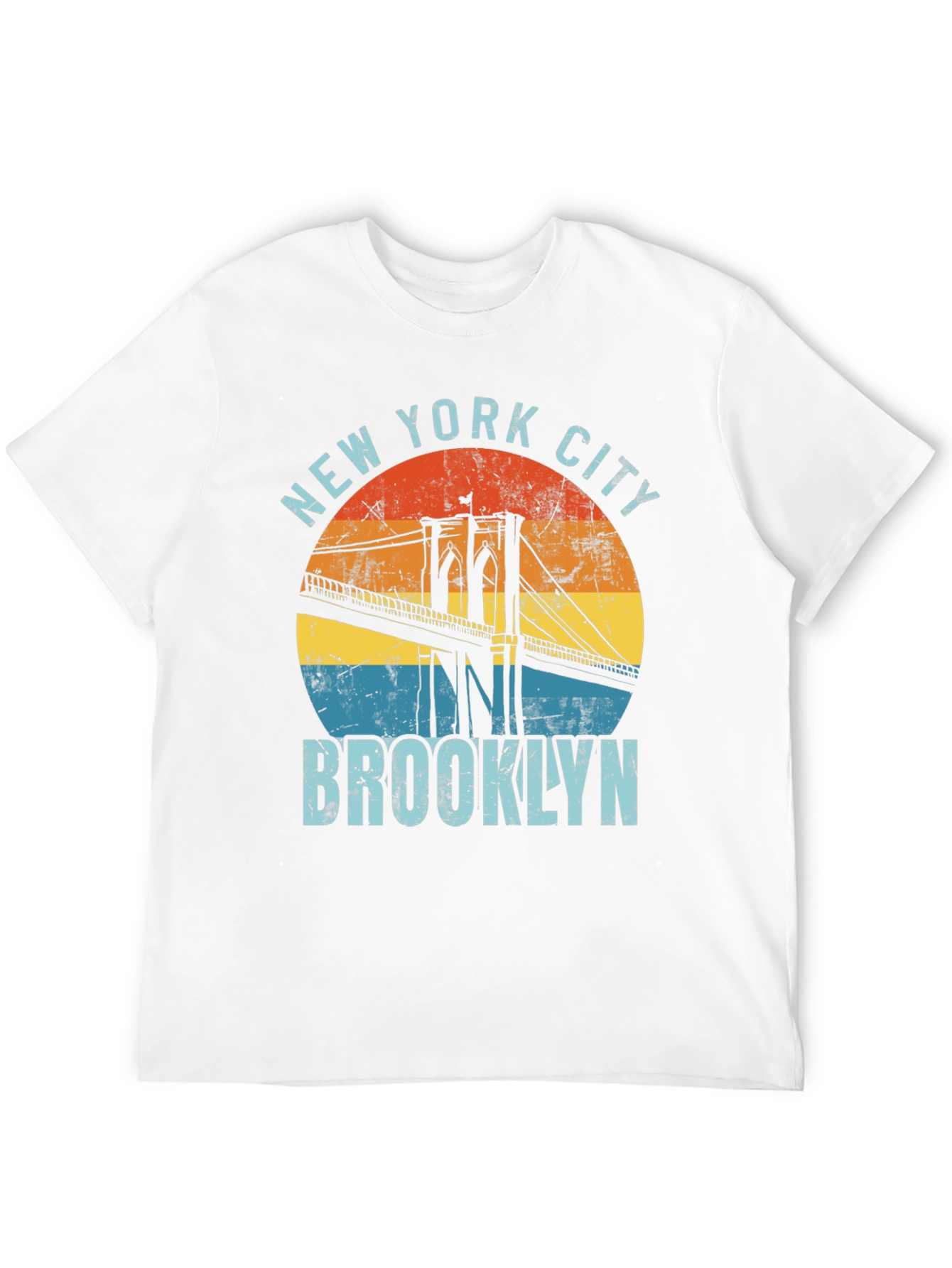 New York City Brooklyn Bridge Graphic T-Shirt