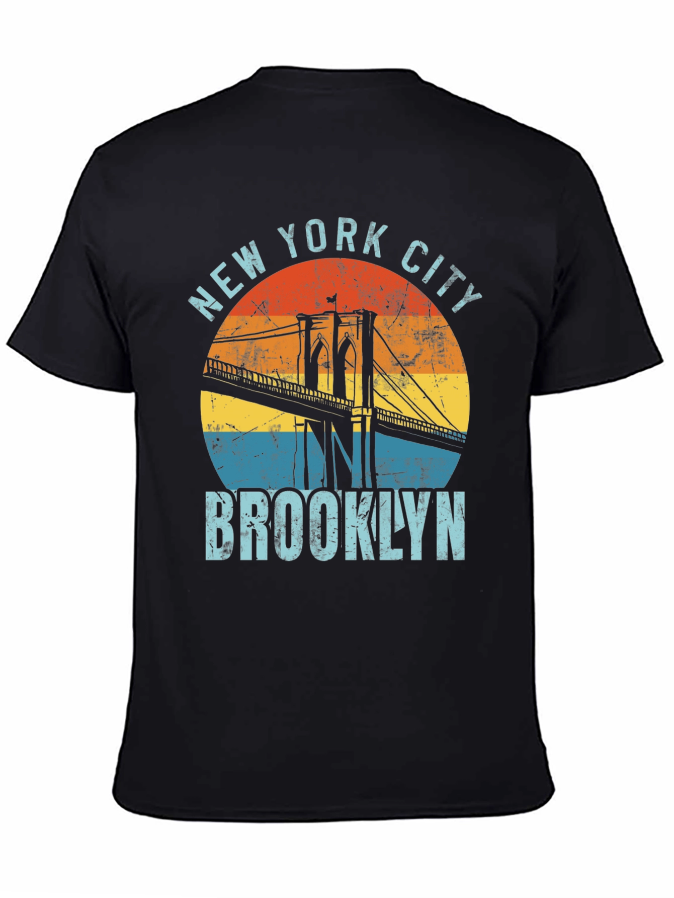 New York City Brooklyn Bridge Graphic T-Shirt