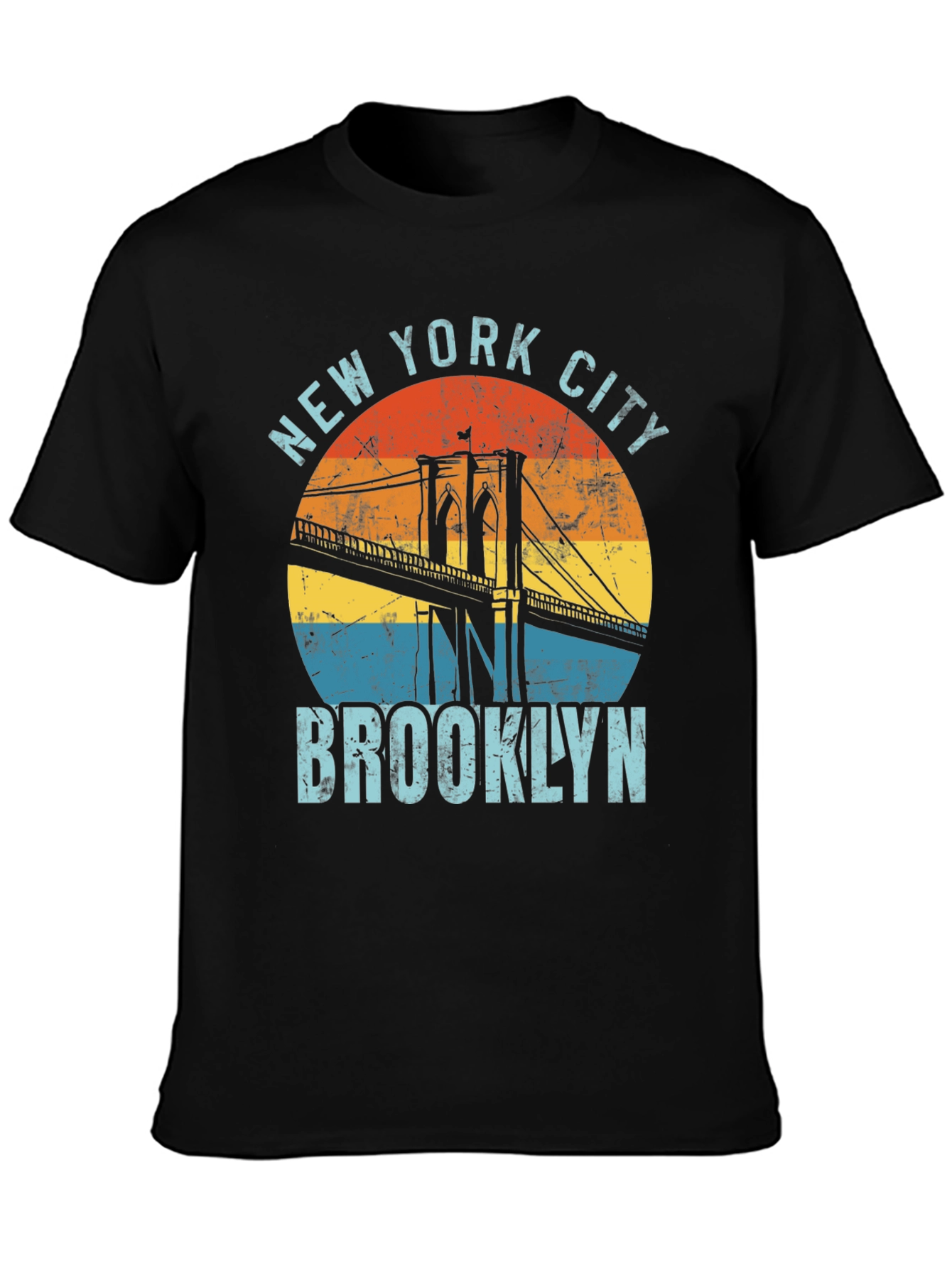 New York City Brooklyn Bridge Graphic T-Shirt