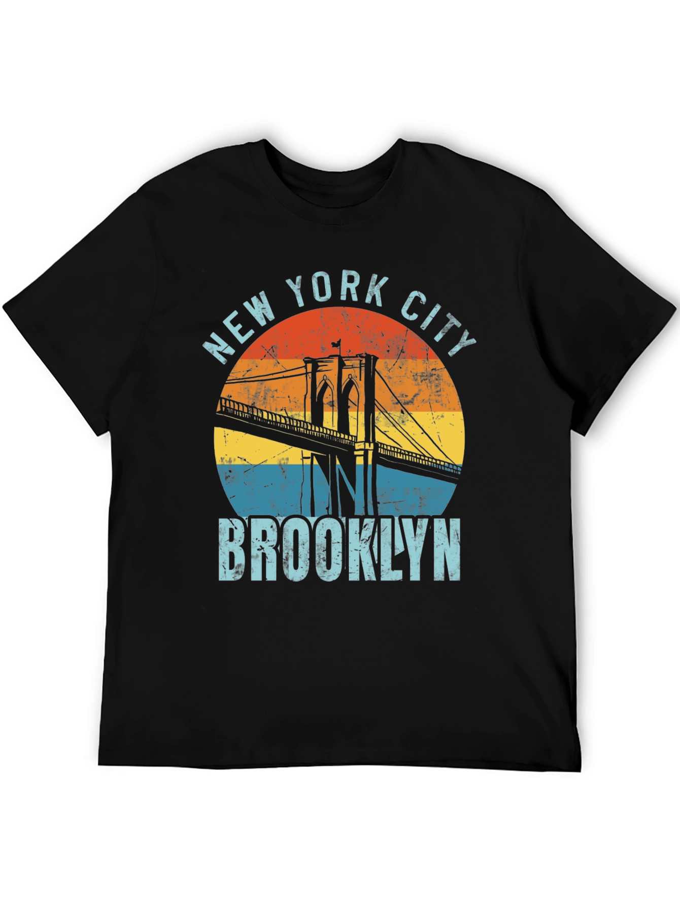 New York City Brooklyn Bridge Graphic T-Shirt