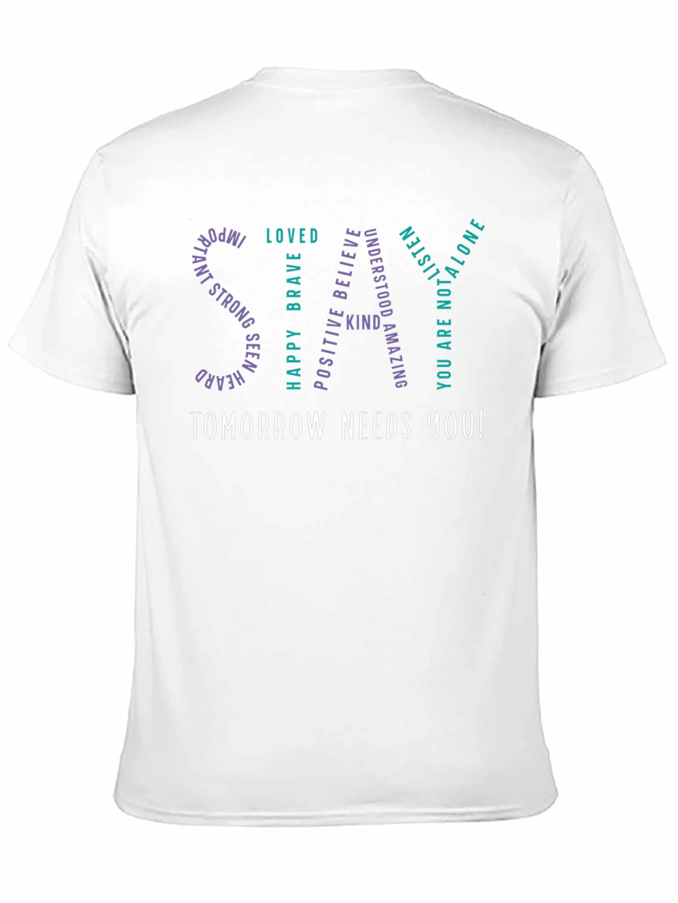 Tomorrow Needs You T-Shirt - Inspirational Black Tee