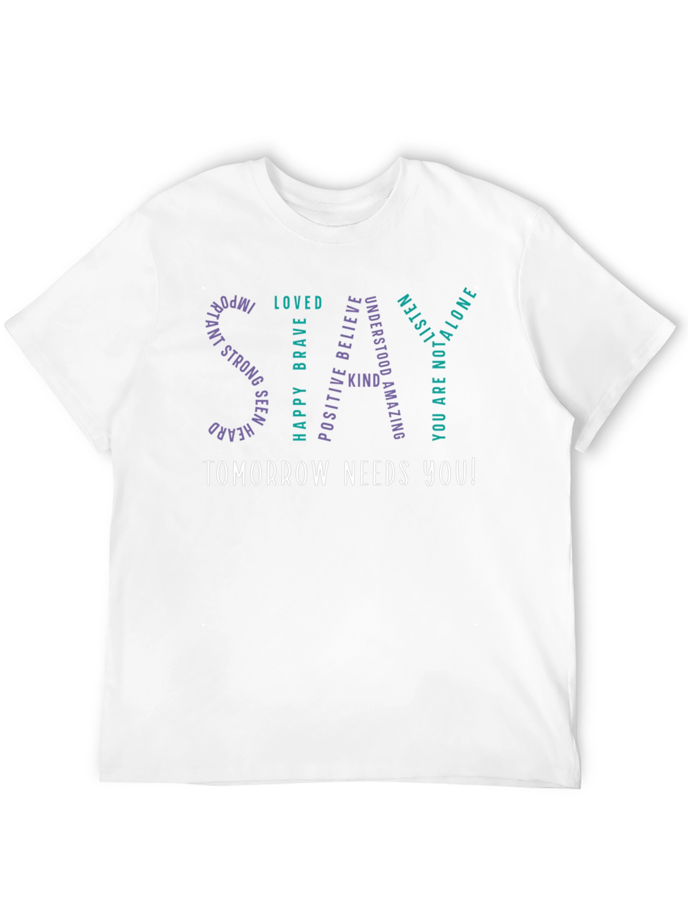 Tomorrow Needs You T-Shirt - Inspirational Black Tee
