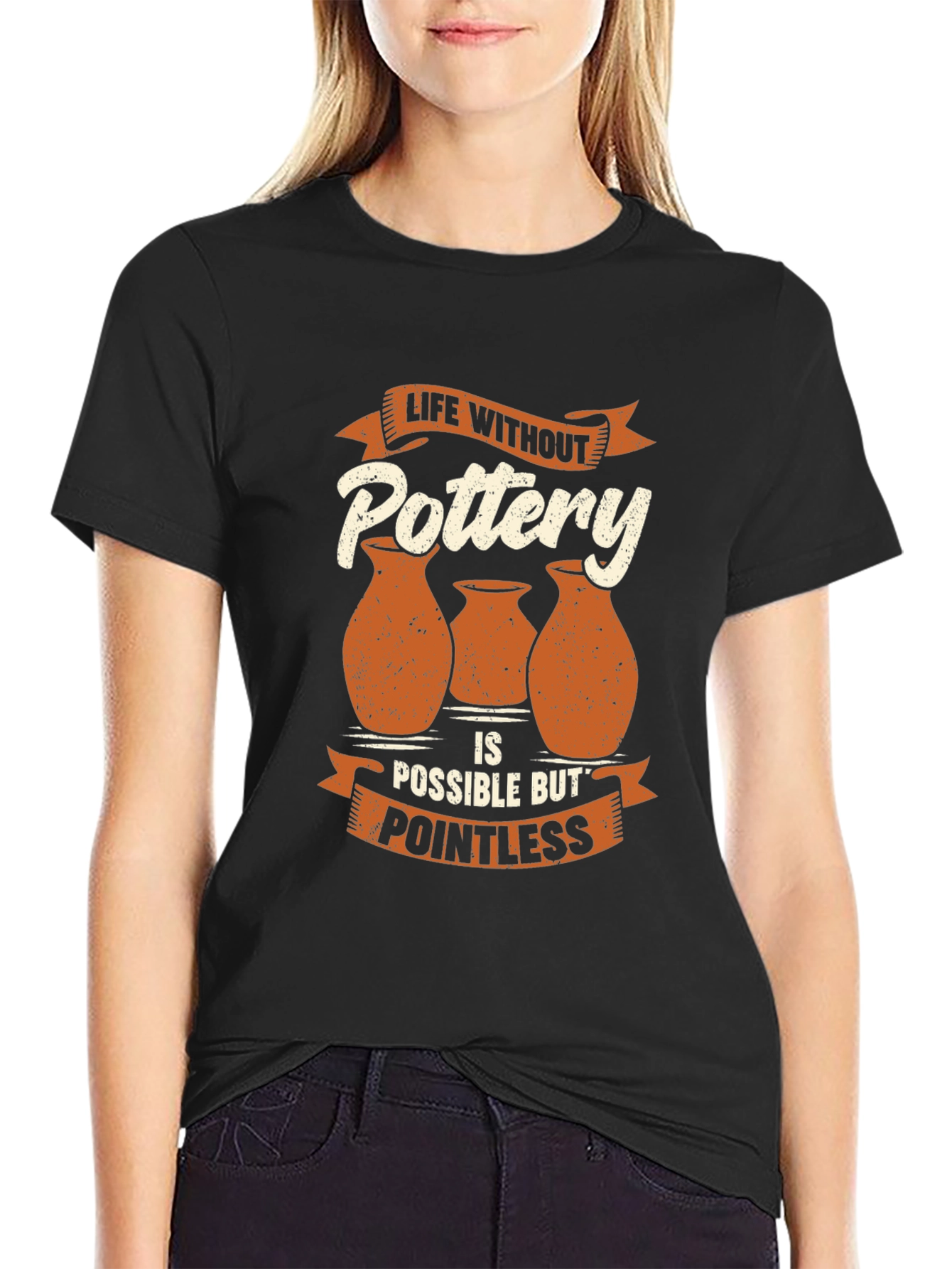 Pottery Lovers T-Shirt - Life Without Pottery
